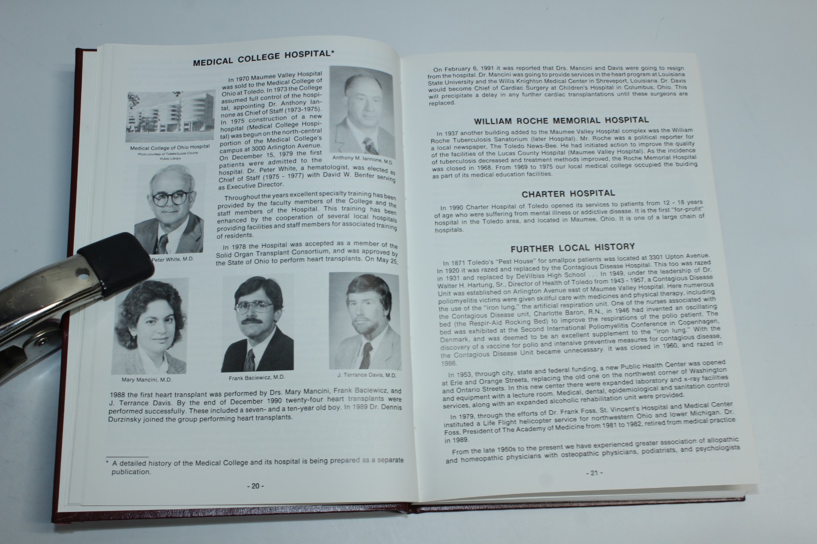 History of Medical Practice in Toledo Ohio & the Maumee Valley 1600-1990 SIGNED