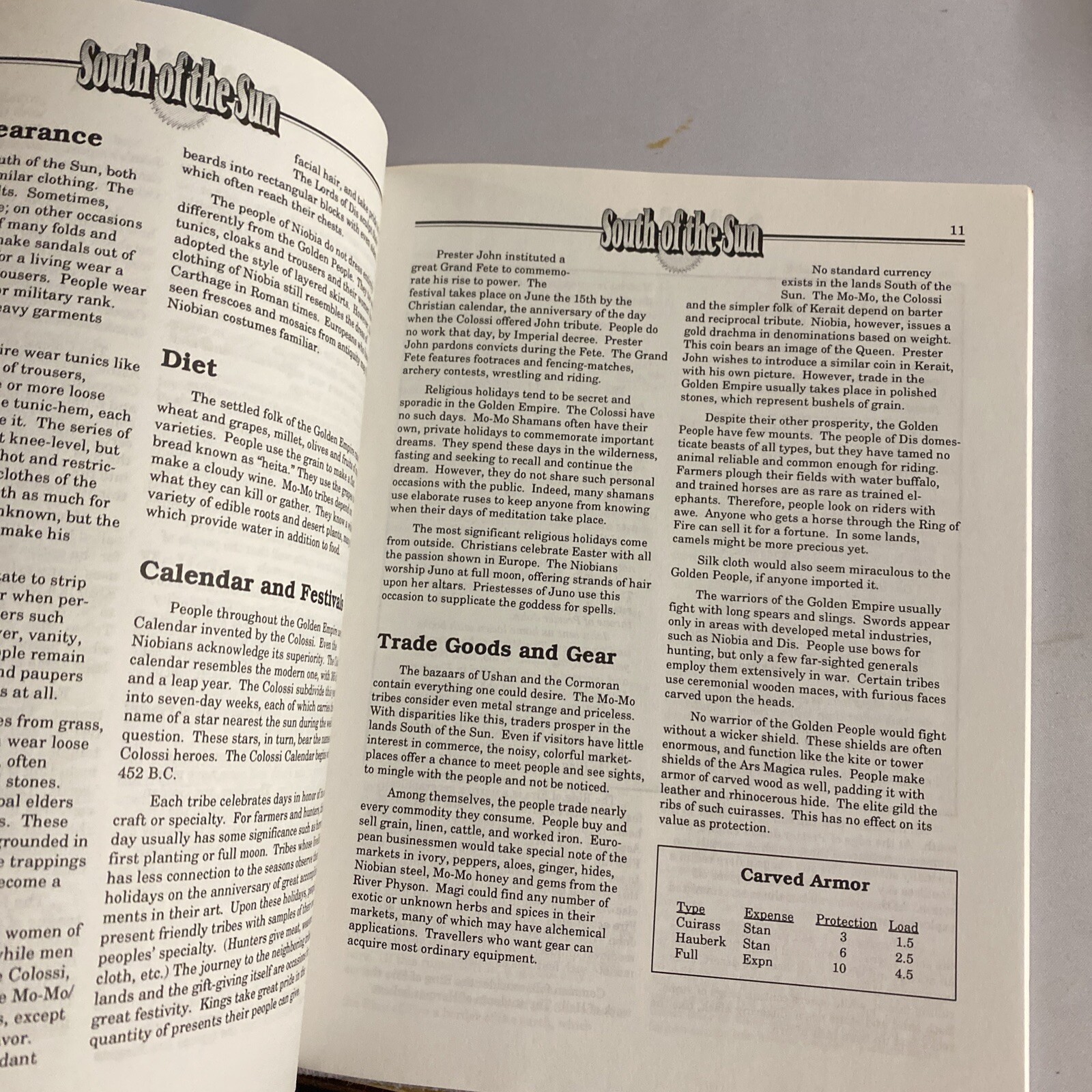 ARS Magica – South of the Sun (Sourcebook) – by Thomas Kane – Atlas Games RPG