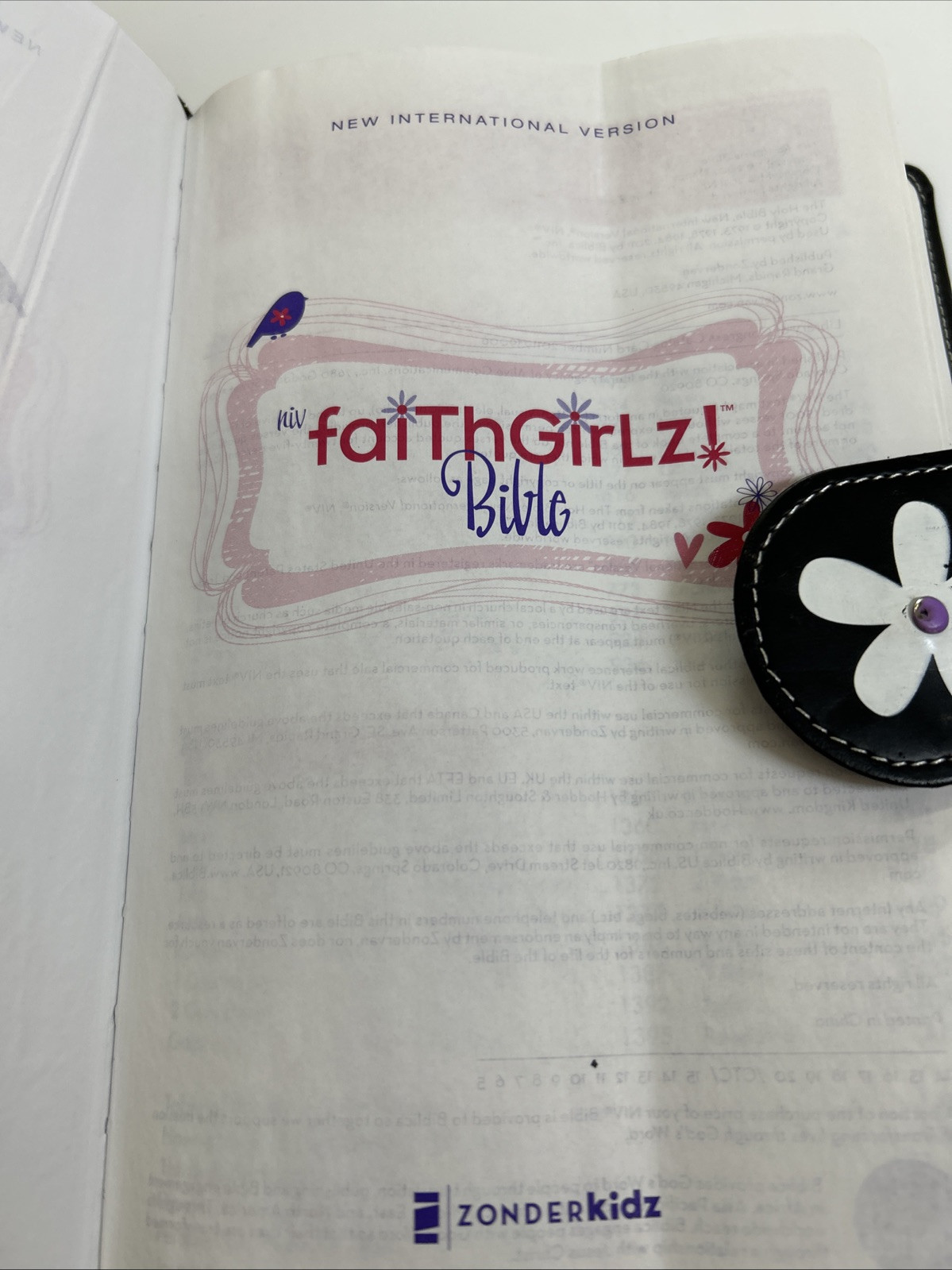 Faithgirlz! Bible by Zondervan Staff and Nancy Rue (2012, Leather)