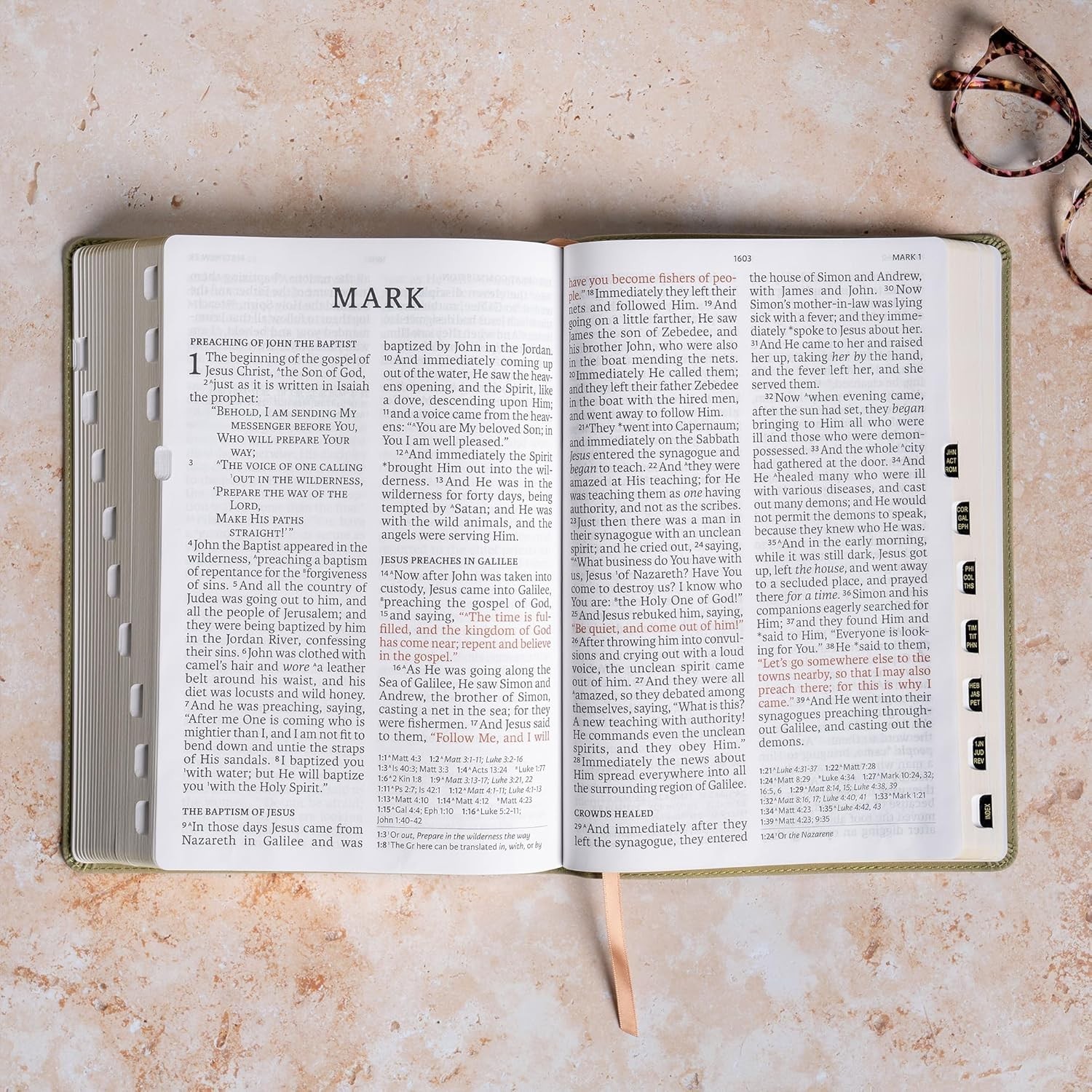 Easy-to-Read NASB Super Giant Print Reference Bible – Durable & Indexed Edition