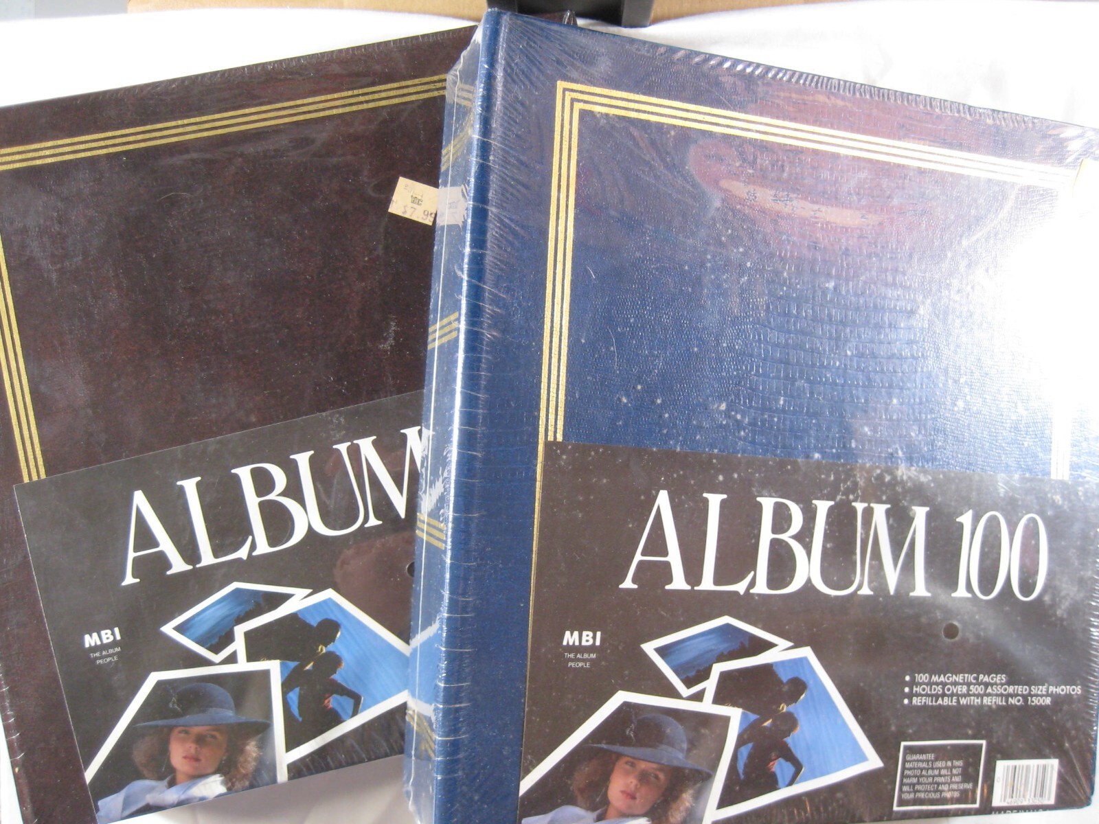 Lot 2 vintage photo albums NOS New sealed 100 magnetic pages 3 x 11 x 11 1/2″