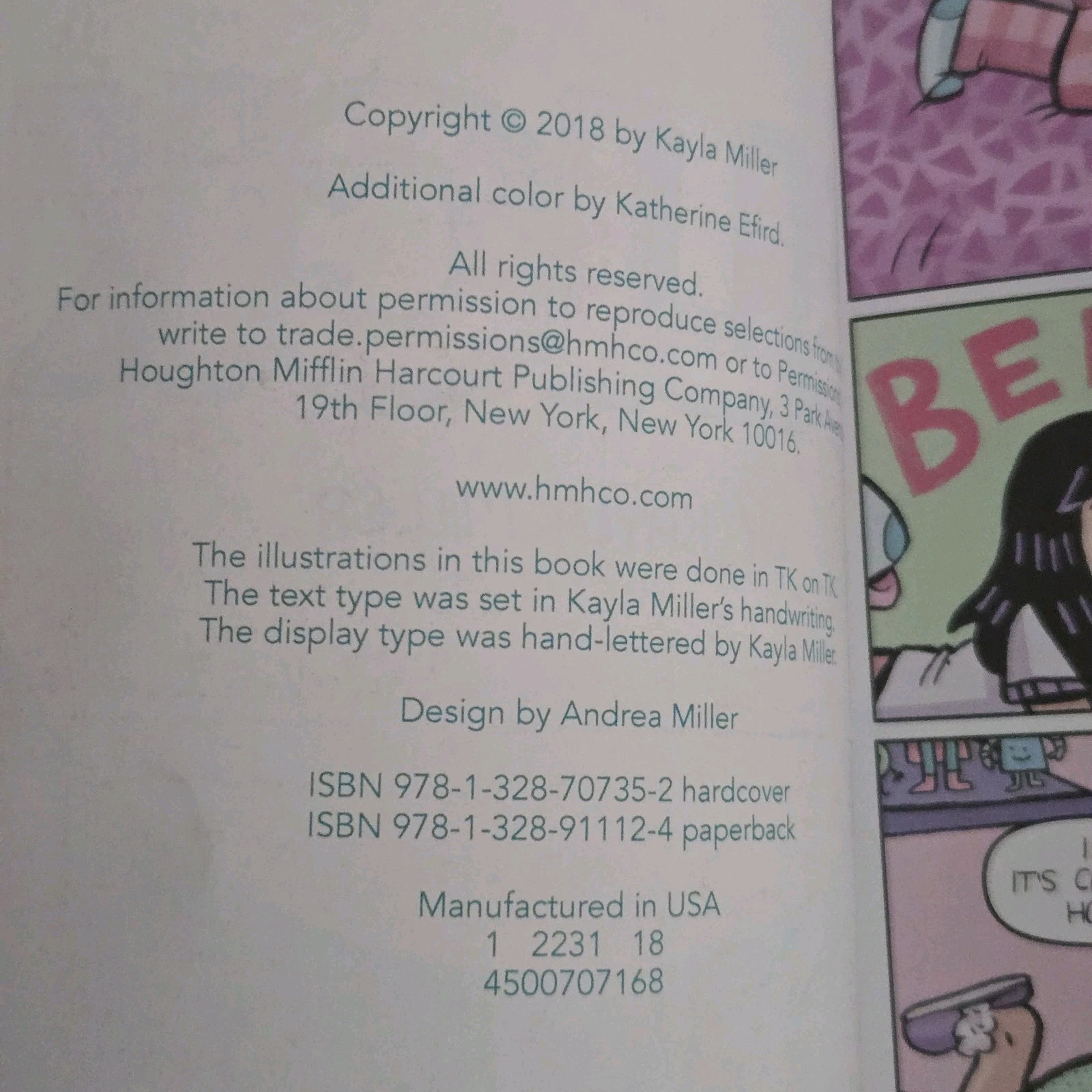 Click by Kayla Miller (2018 ARC Uncorrected Proof) HMH Kids Advance Reading Copy