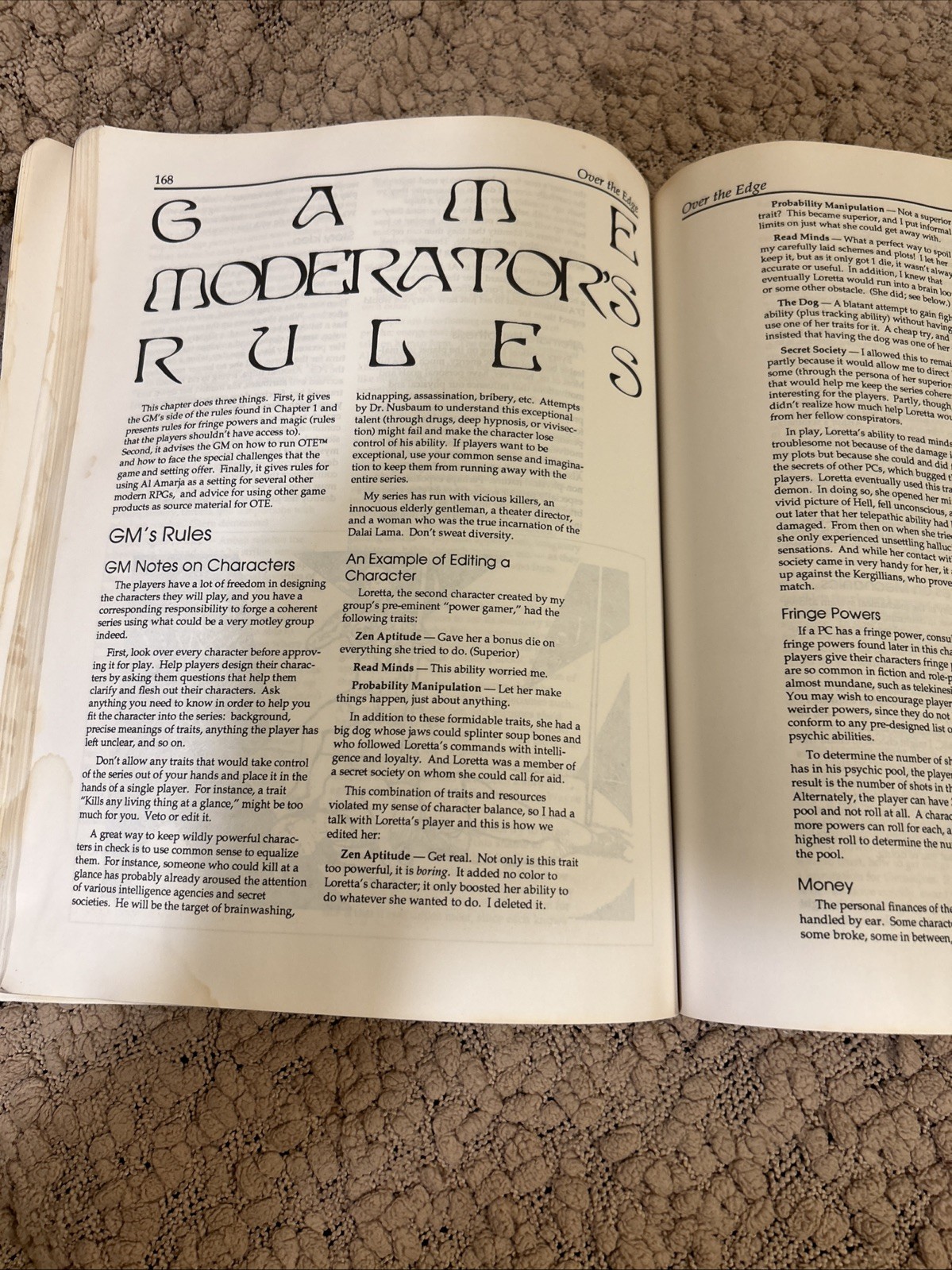 Atlas Games AG 2000 Jonathan TweetOver the Edge: Psychosurreal Roleplaying