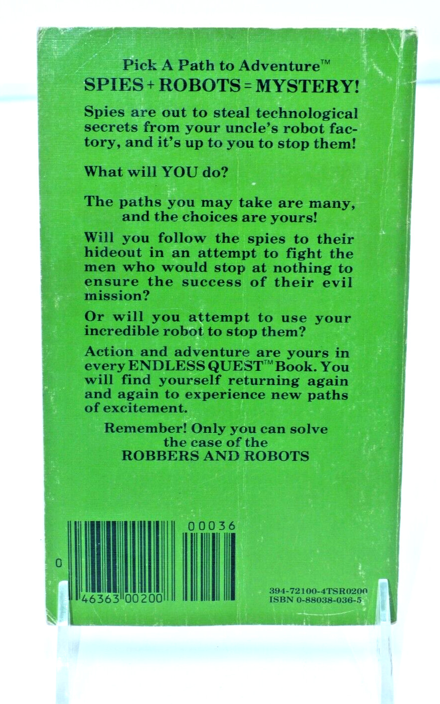 DUNGEONS & DRAGONS ENDLESS QUEST #9 Robbers and Robots TSR Mike Carr 1st ed 1983