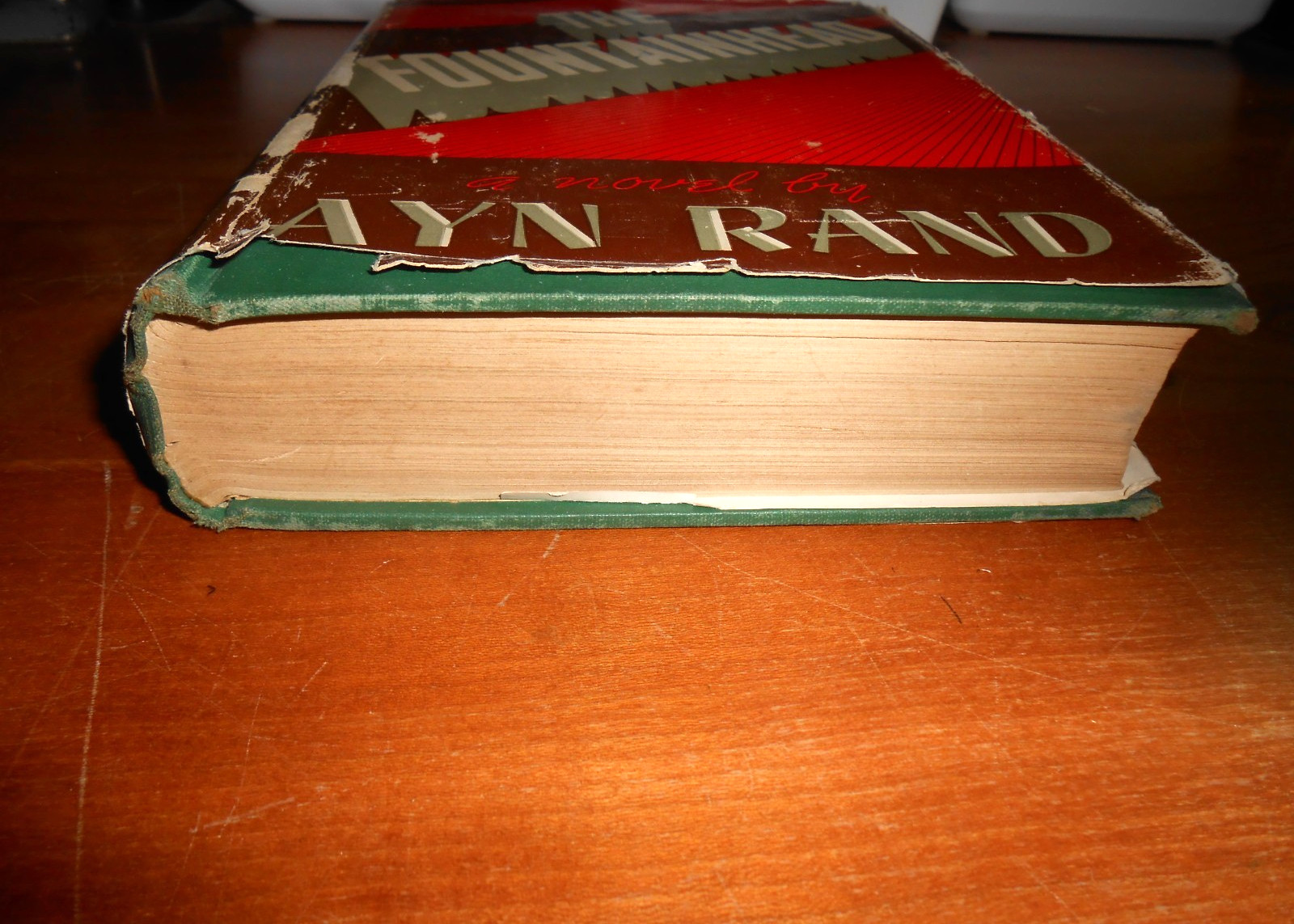 Ayn Rand THE FOUNTAINHEAD 1943 Early Ed. Bobbs Merrill w./ Errors- HC/DJ GC