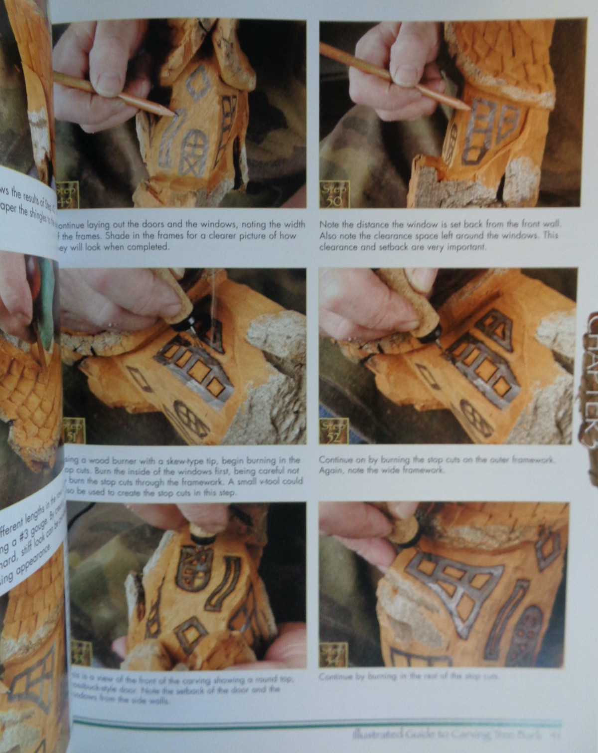 Illustrated Guide to Carving Tree Bark: Releasing Whimsical Houses…, PB, VG