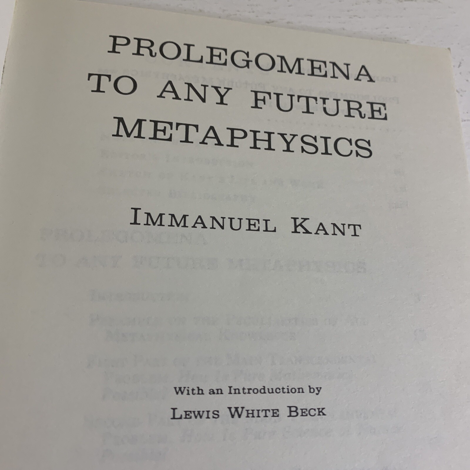 Prolegomena To Any Future Metaphysics Paperback Book By Immanuel Kant….