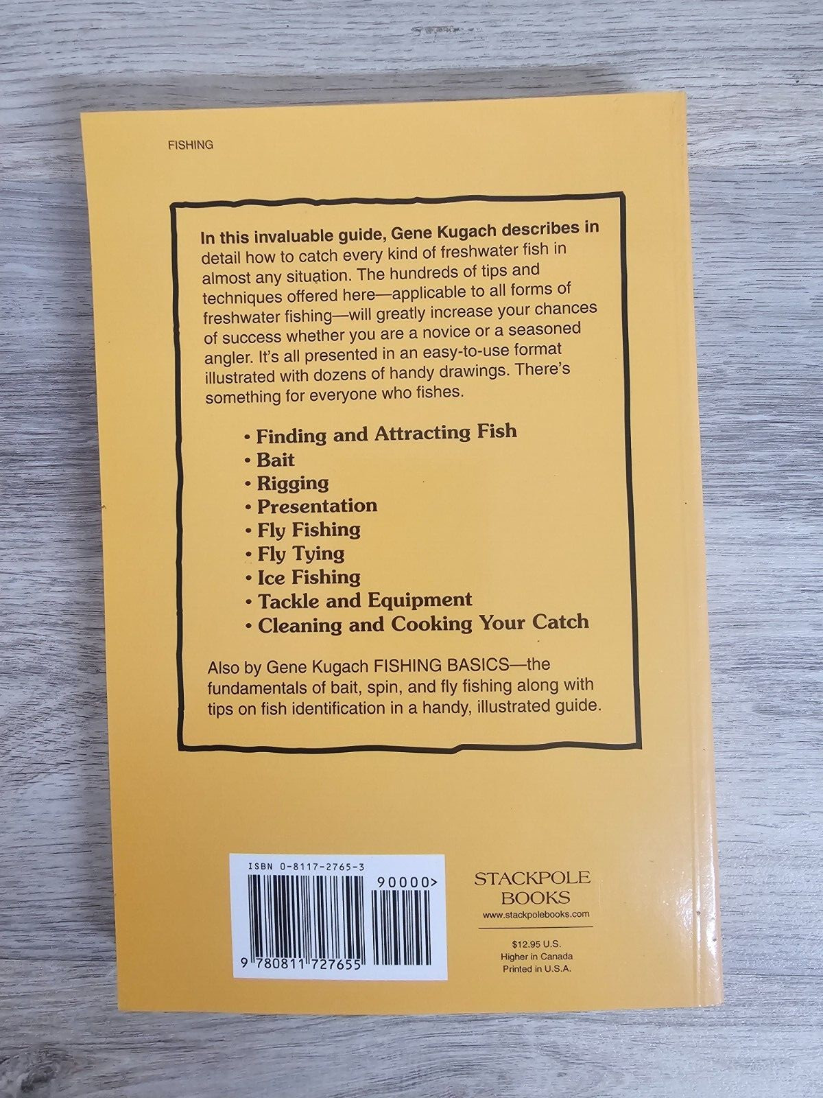 Freshwater Fishing Tips & Techniques by Gene Kugach, 1997 1st Ed. TPB