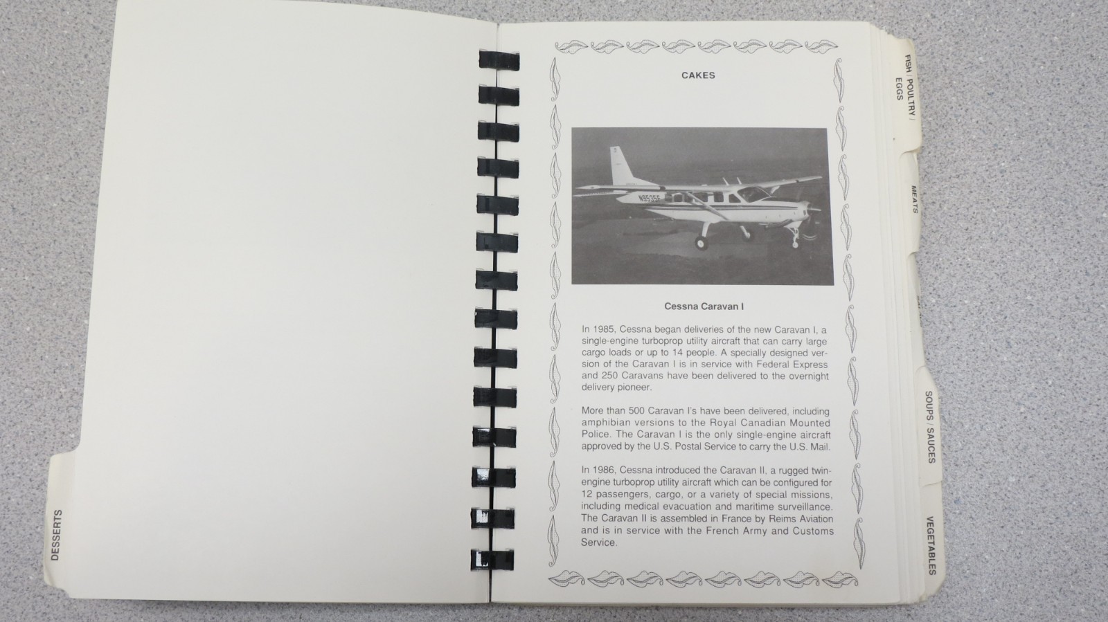 Cessna Employees’ Cookbook – rare – 500+ pages