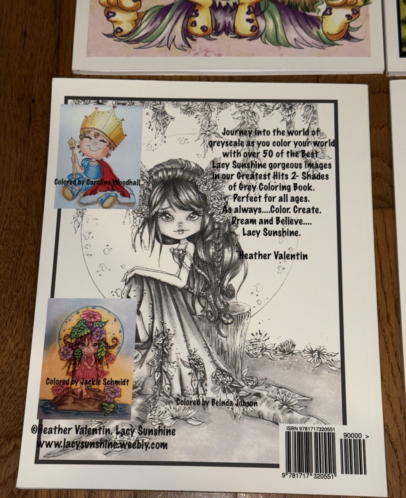 4 Adult Coloring Books: Heather Valentin under the “Lacy Sunshine” brand