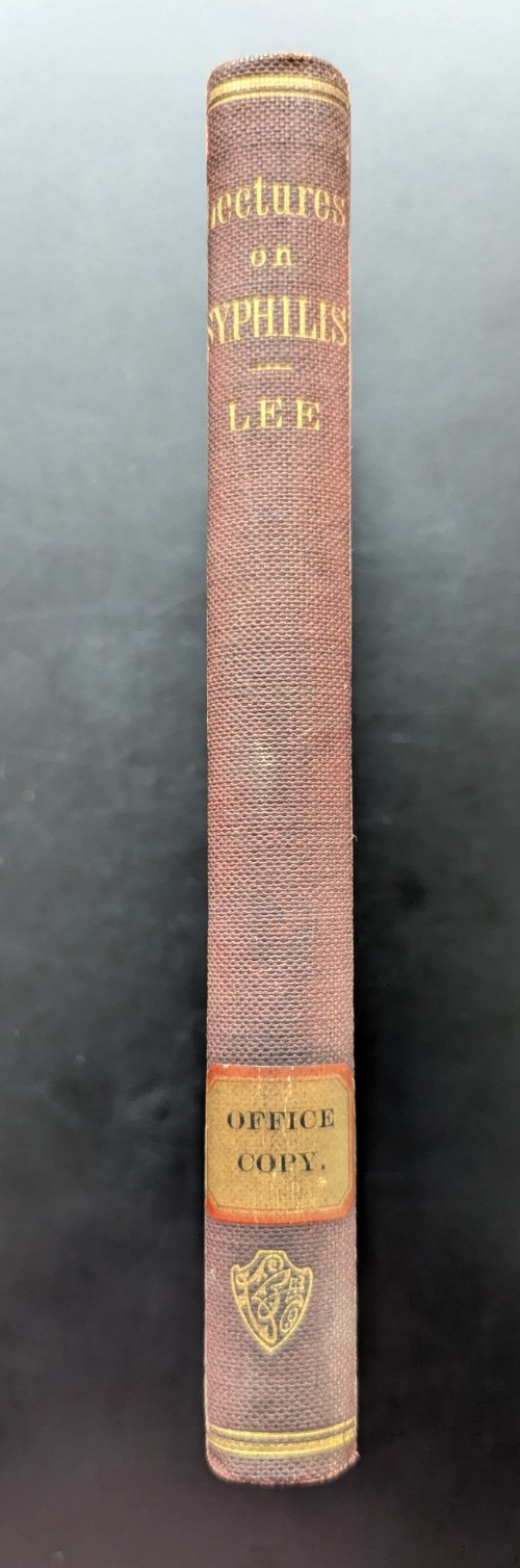 1875 Lectures On Syphilis & Local Genital Disease – Henry Lee Churchill Scarce
