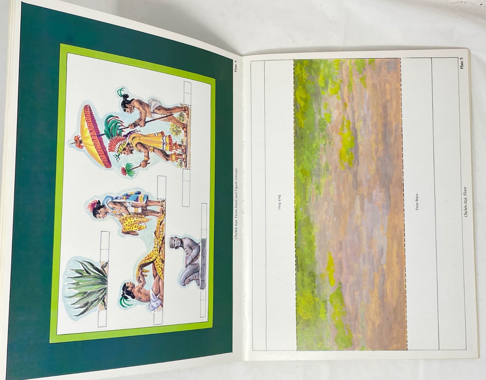 Maya Dioramas To Cut and Assemble 3D Scenes of Chichen Itza & Tulum