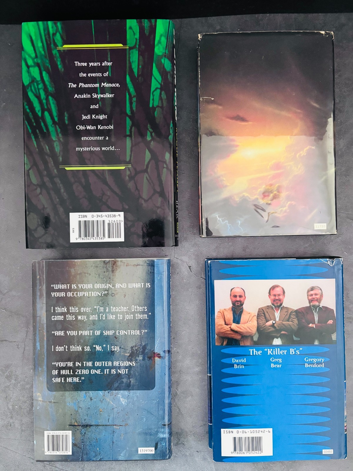 Greg Bear HC Lot x4 | Forge of God+Foundation Chaos+Hull Zero Three+Star Wars RP