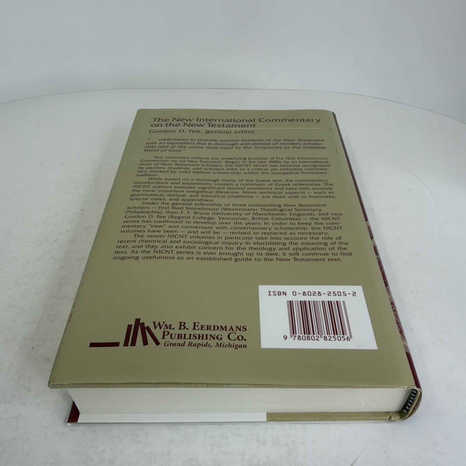 The Book of the Acts Revised New International Commentary on the NT 1988 HCDJ
