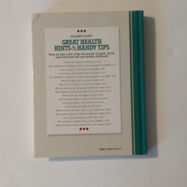Reader’s Digest Great Health Hints & Handy Tips Hardcover Health Reference Book