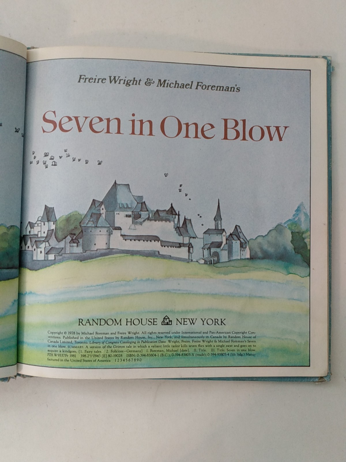 Seven in One Blow 1978 Freire Wright Michael Foreman Rare HC children’s book