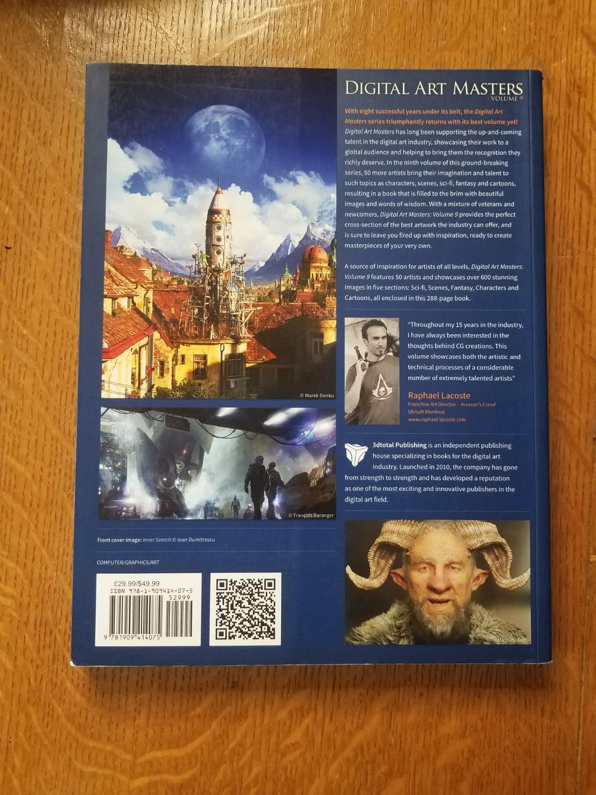 Digital Art Masters: Volume 9 Foreword Dan Crossland 3DTotal Publishing 2014 VG+