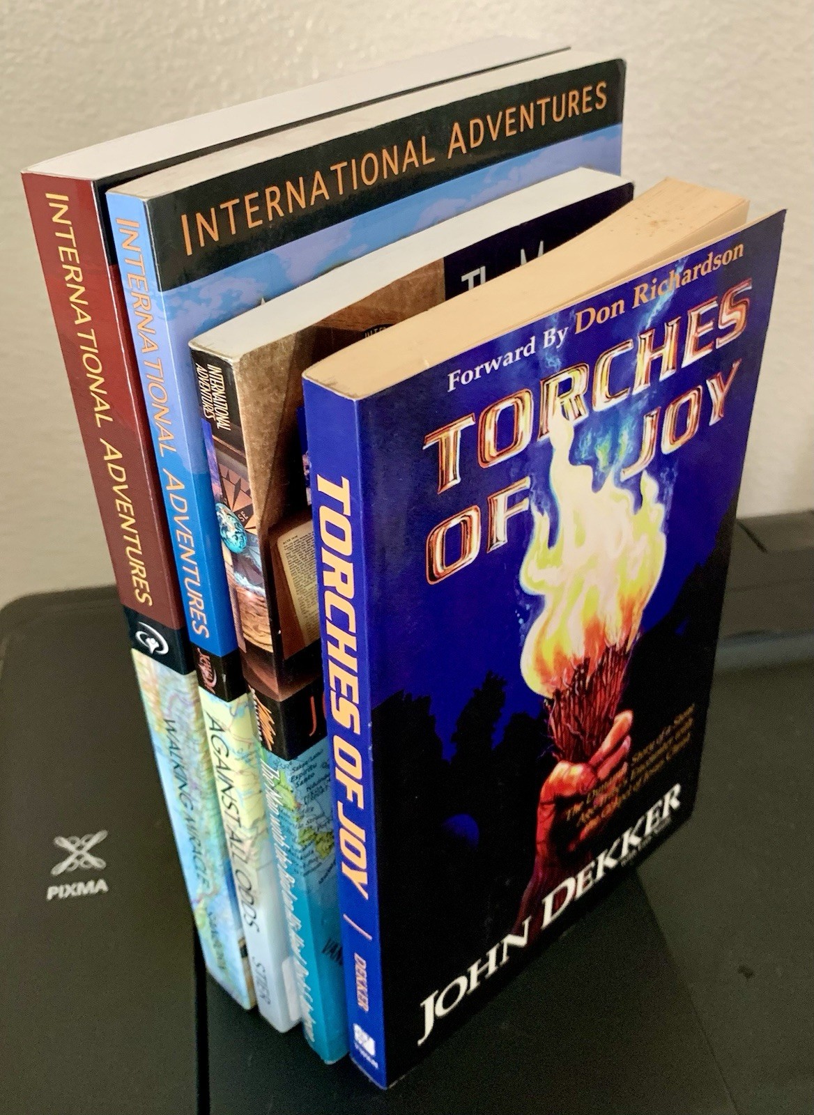 Lot Of 4 YWAM books: Against Odds, Walking Miracle, Torches of Joy, Bird on Head