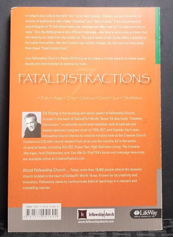 Fatal Distractions Ed Young PB Small Group Study Christian Discipleship