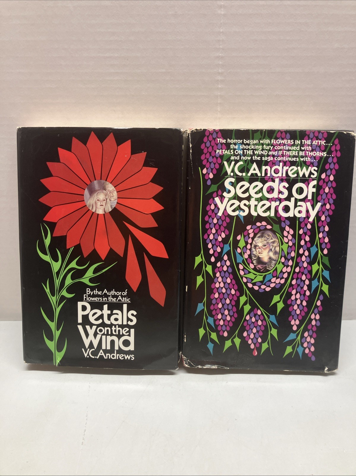 Petals On The Wind & Seeds of Yesterday Hardcover VC Andrews Book Club HC
