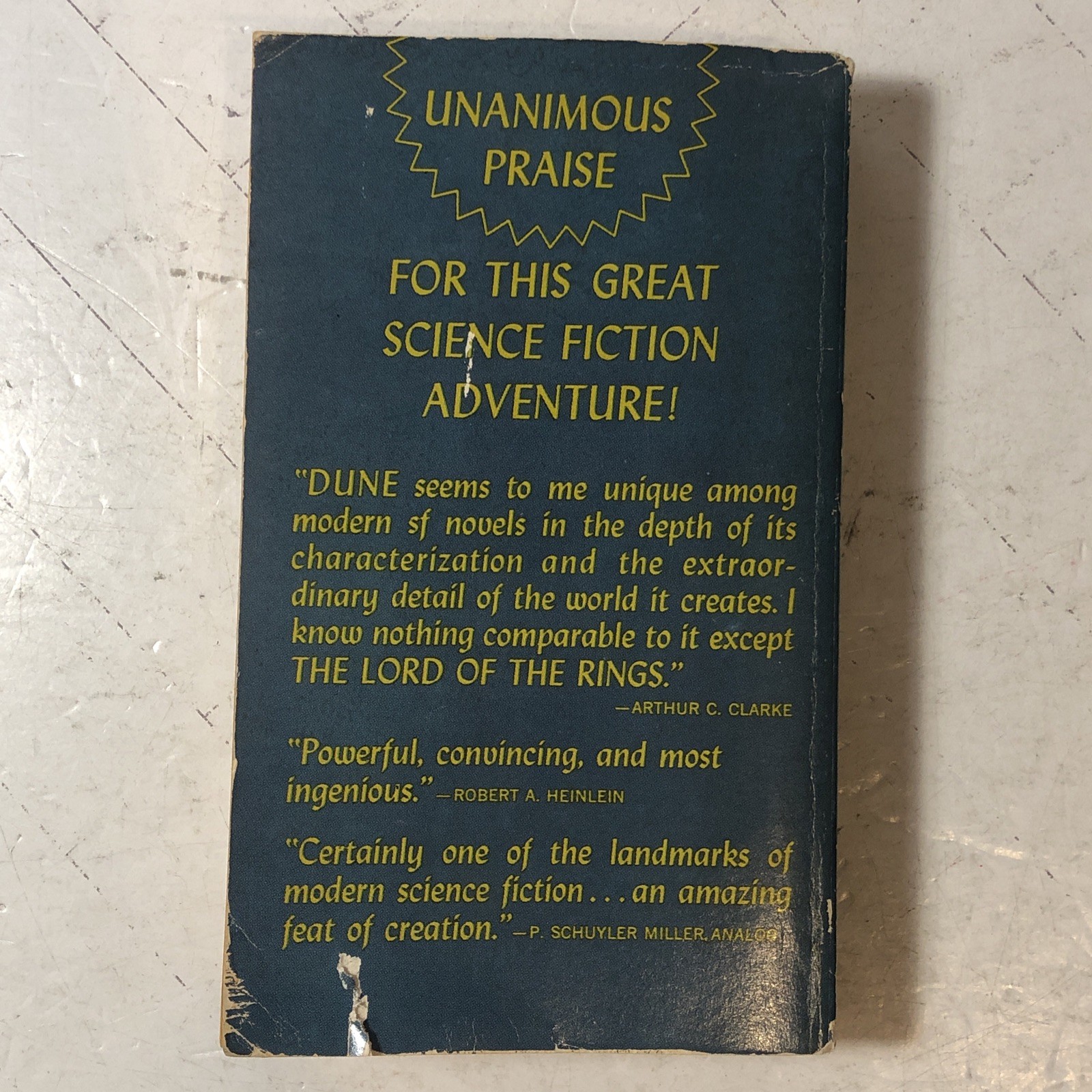 Dune by Frank Herbert 1965 Ace 17261 $1.25 1st Print paperback edition