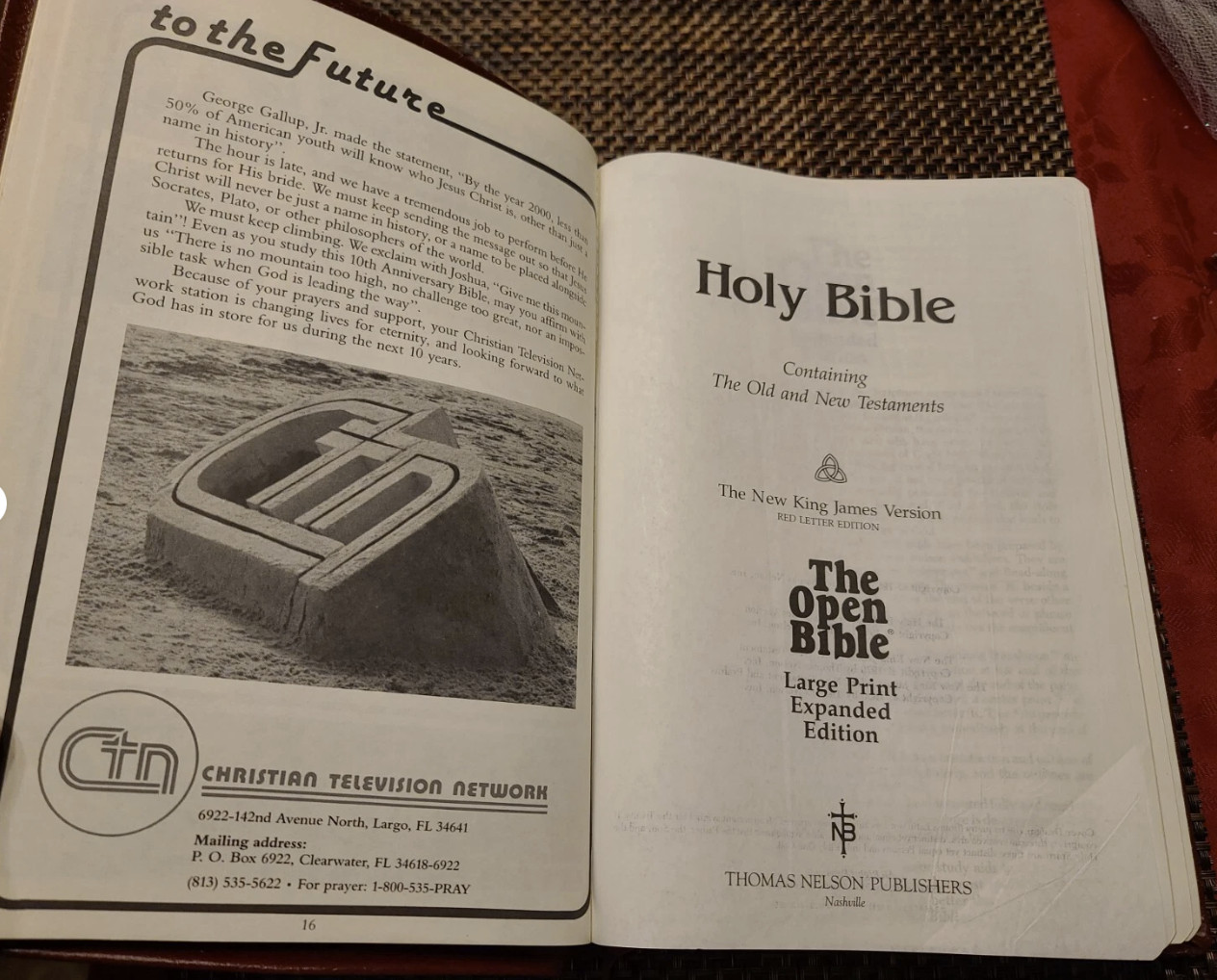 NKJV Open Bible Large Print Genuine Leather Extended Edition 10th Anniversary