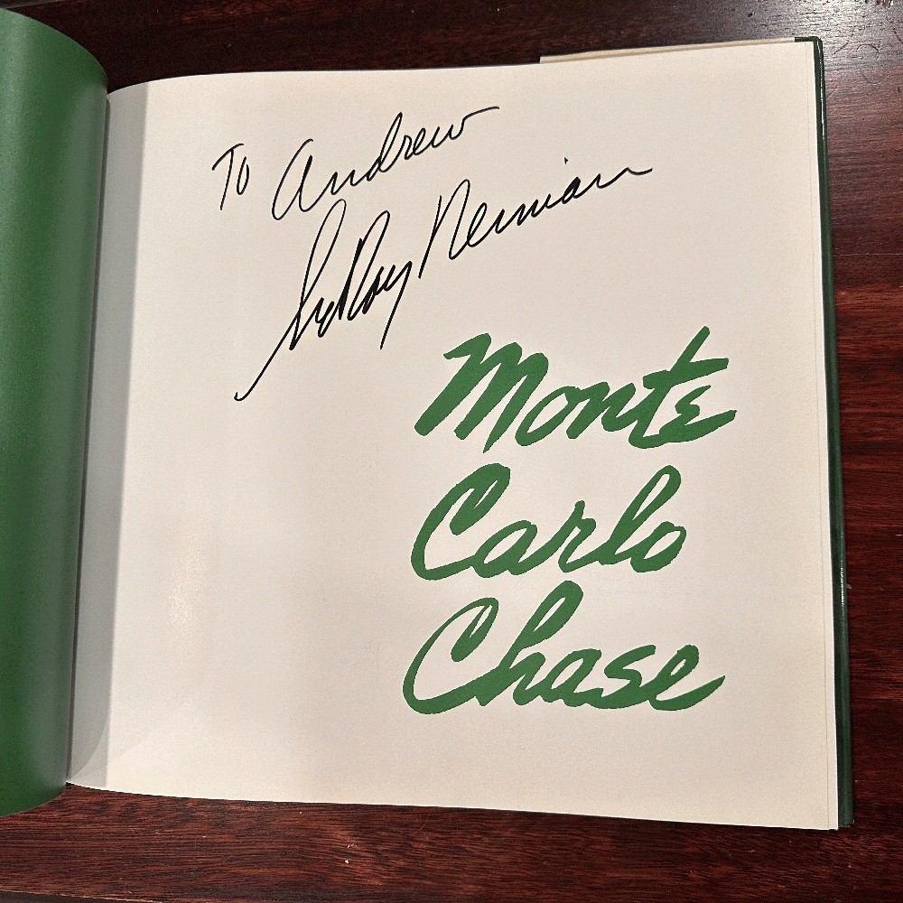 Monte Carlo Chase SIGNED LeRoy Neiman
