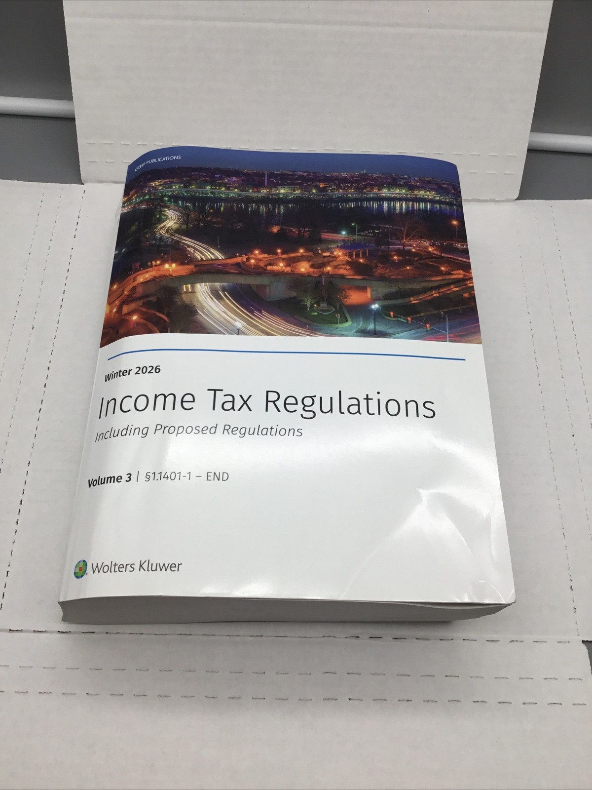 Wolters Kluwer Income Tax Regulations Winter 2026 Vol 3 PBBook VERY GOOD, Unused