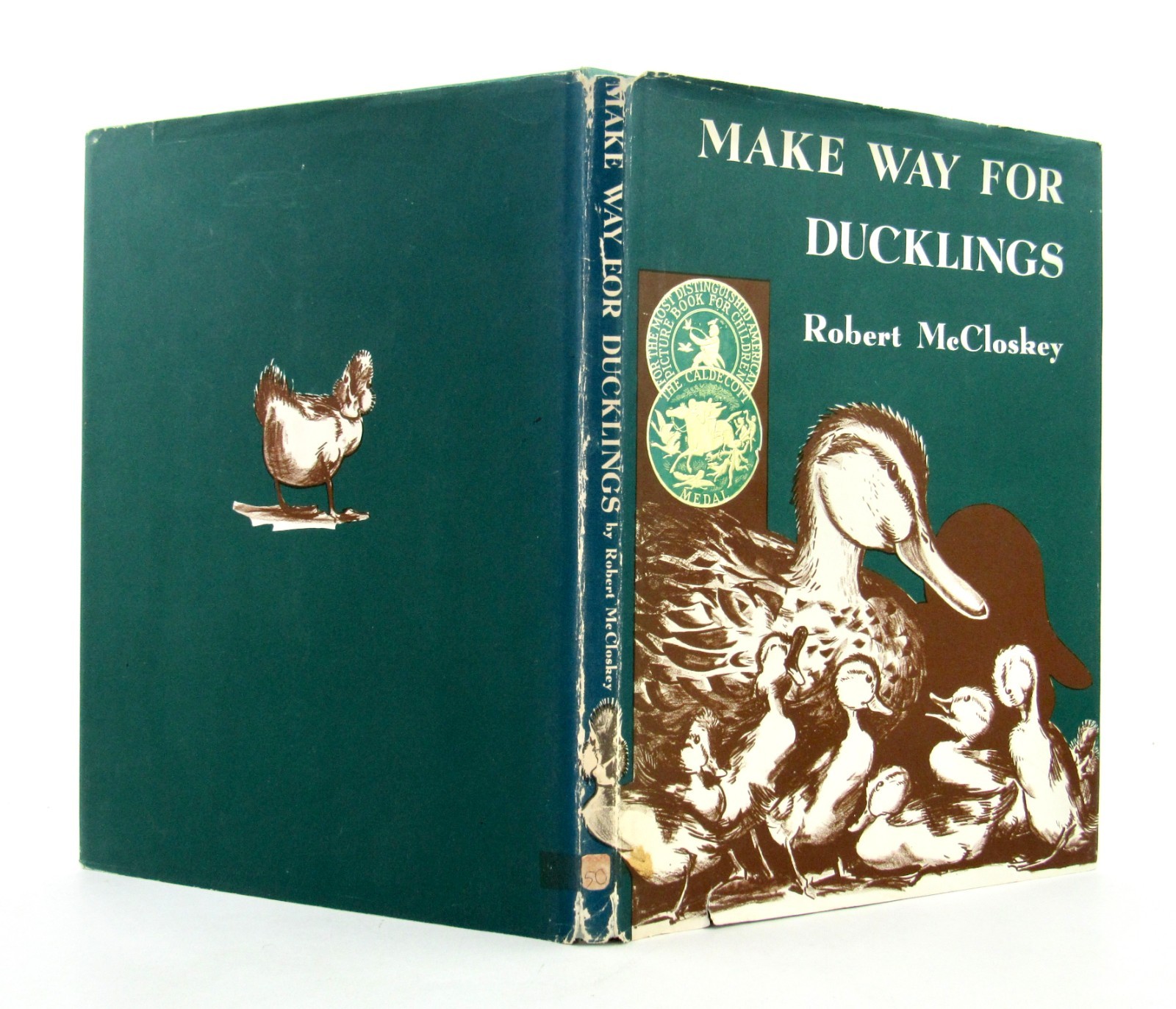 MAKE WAY FOR DUCKLINGS Robert McCloskey 1961 HBDJ 19th Printing Caldecott VGC