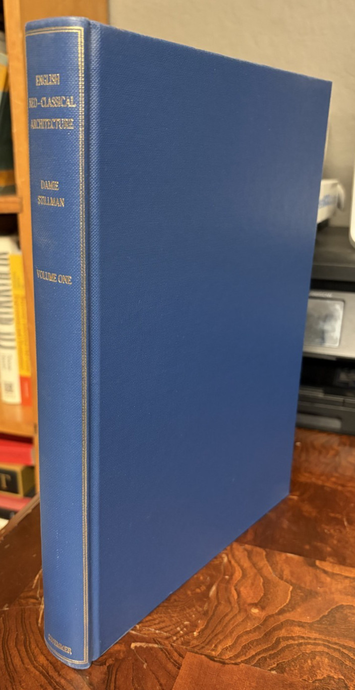 English Neo-Classical Architecture by Damie Stillman Volume 1 ONLY HBDJ
