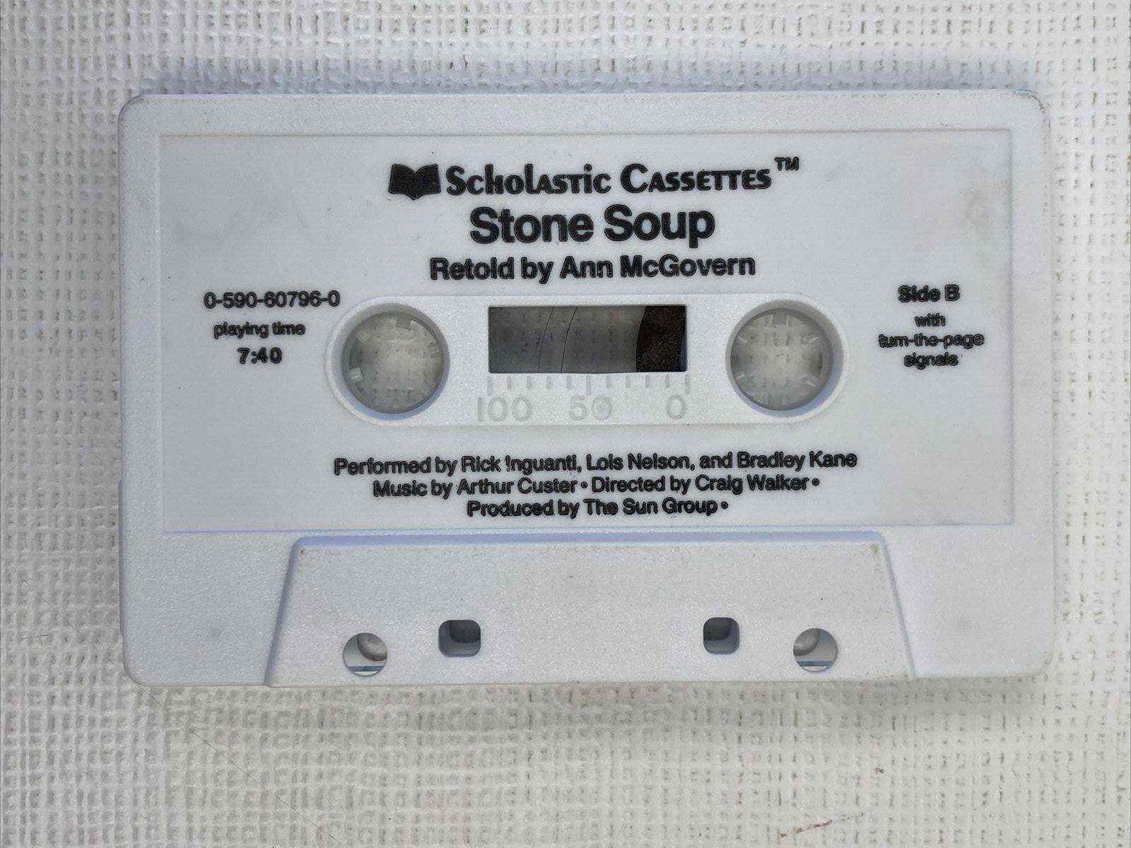 Stone Soup By Ann Mcgovern W/ Matching Cassette Scholastic 1986 Vintage