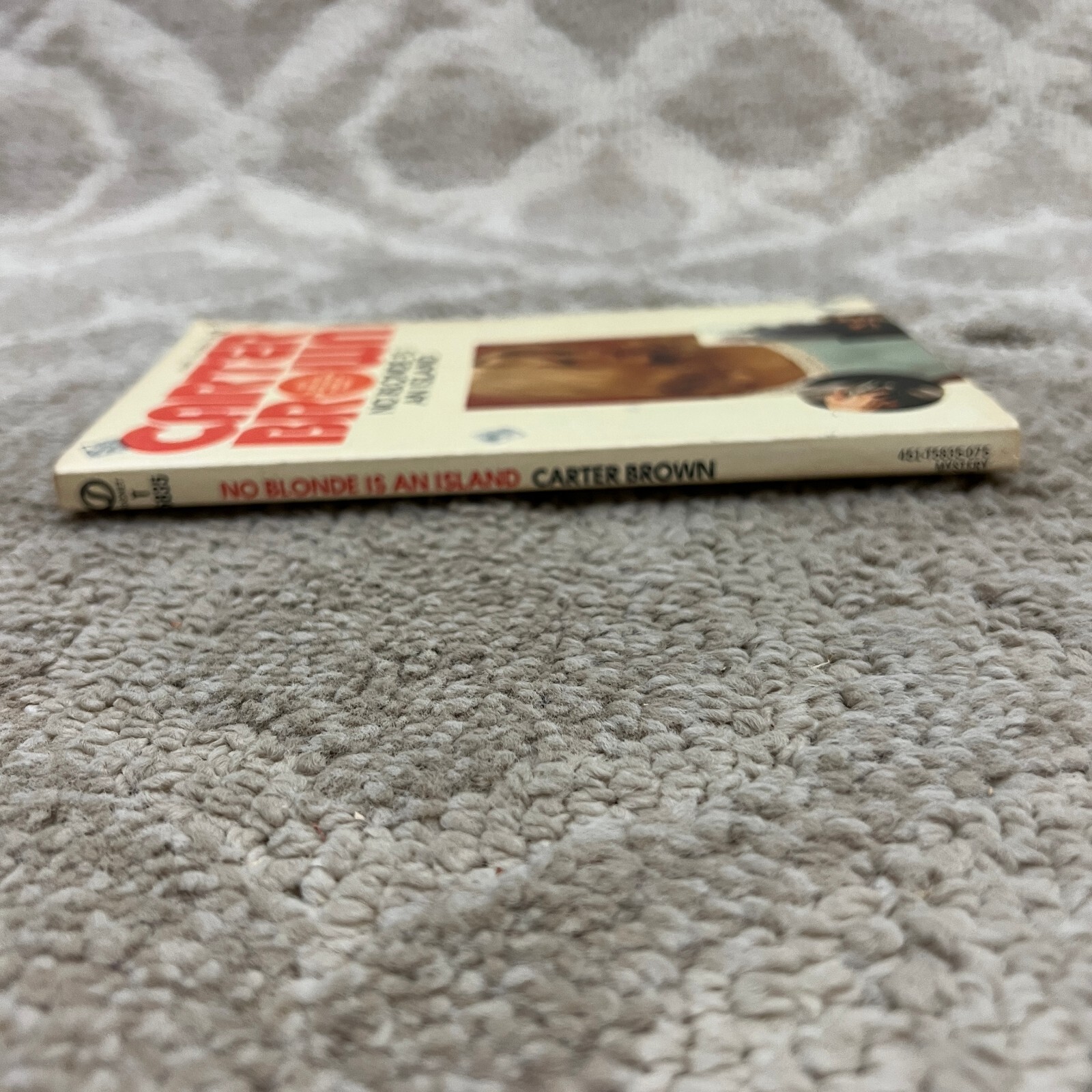 No Blonde is An Island Mystery Paperback Book by Carter Brown Suspense 1965