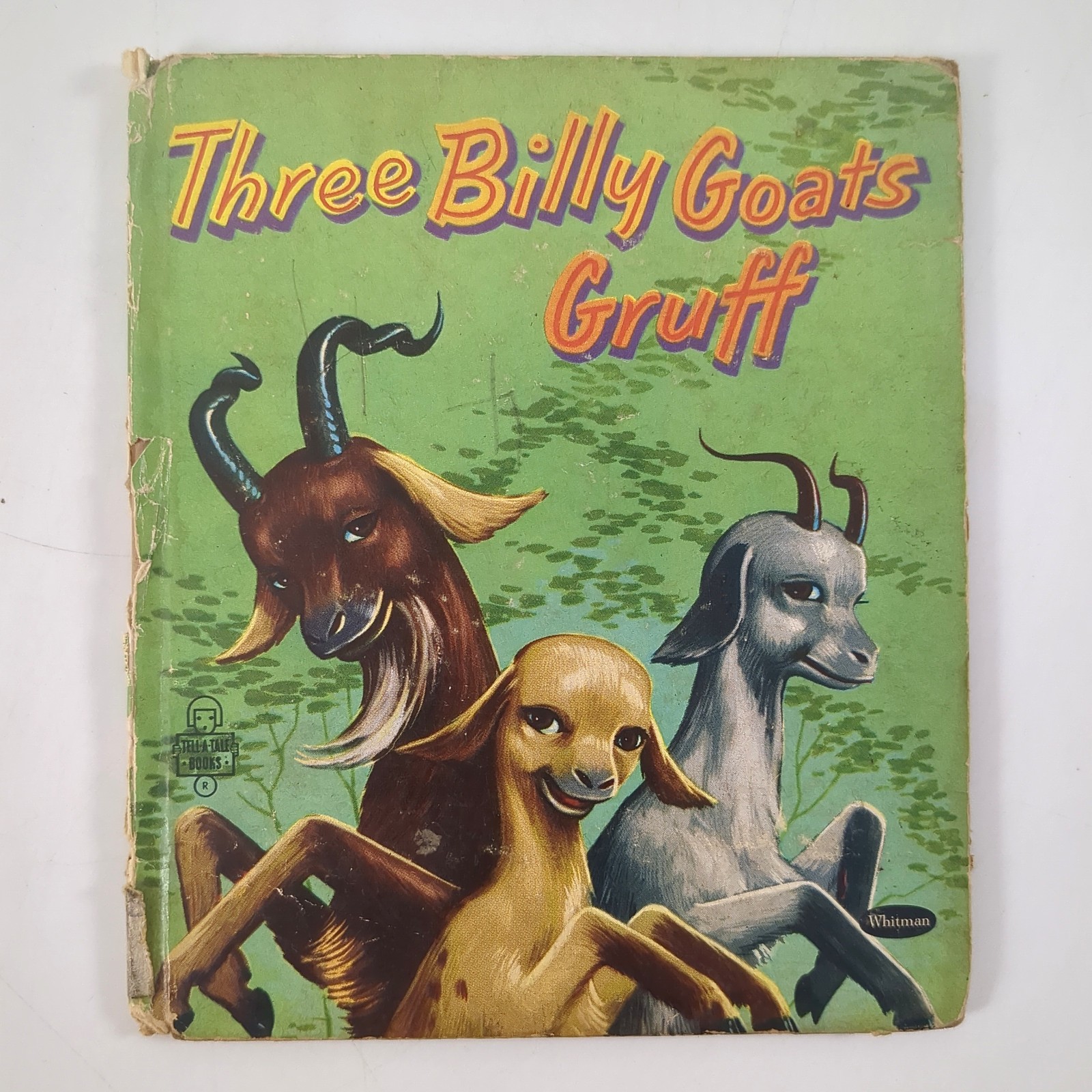 Three Billy Goats Gruff Troll Bridge Tell A Tale Picture Book Lee Ames 1954