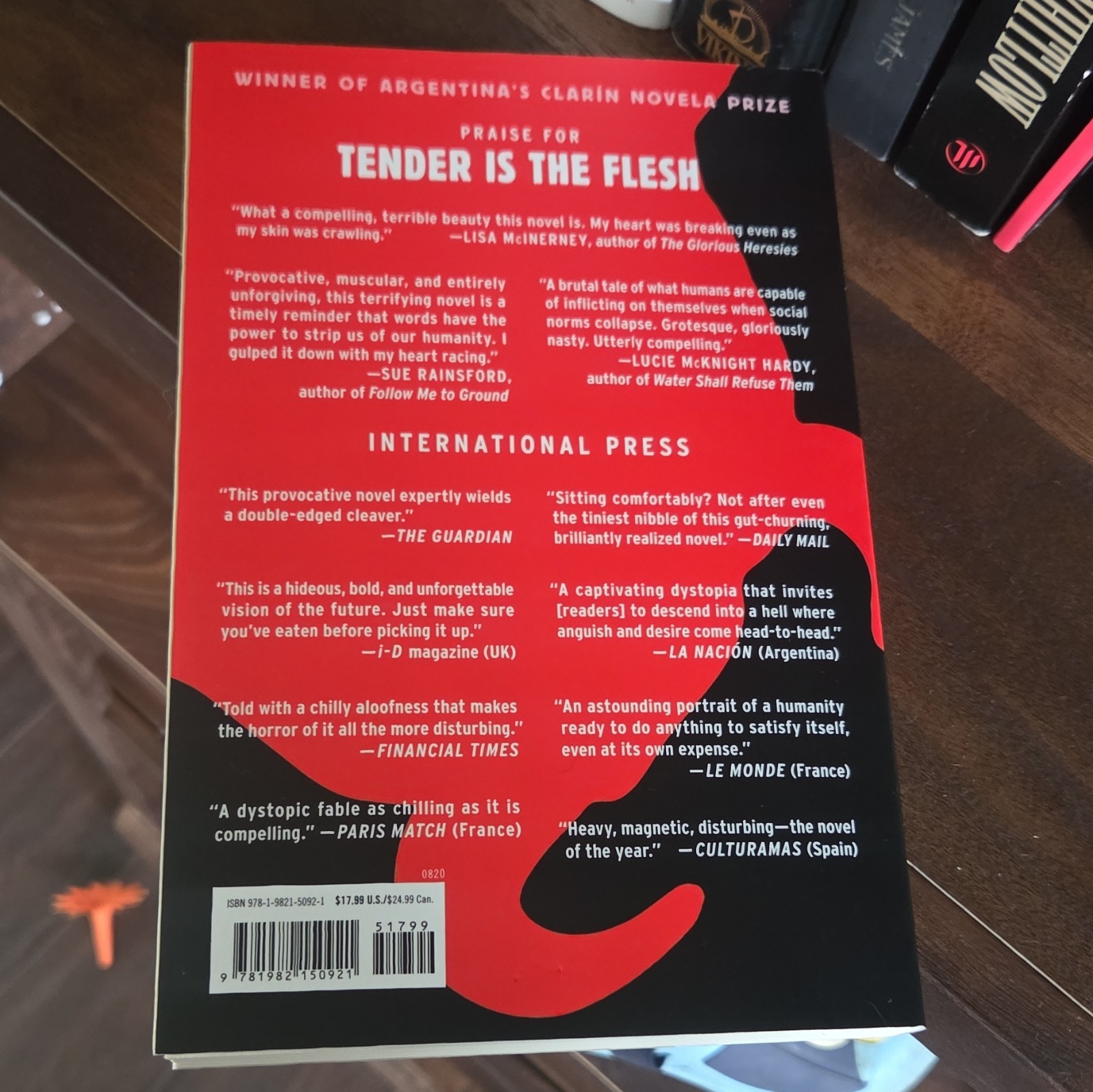 Agustina Bazterrica Tender Is the Flesh Trade Paperback 2020 Scribner