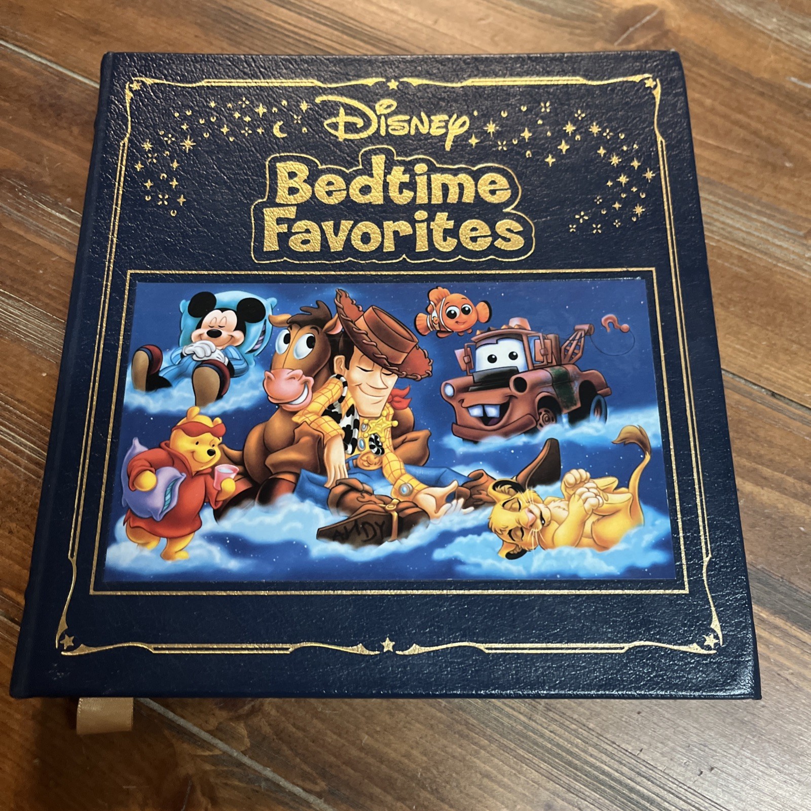 Disney Bedtime Favorites Leather Bound Hardcover Book Disney Press First Edition