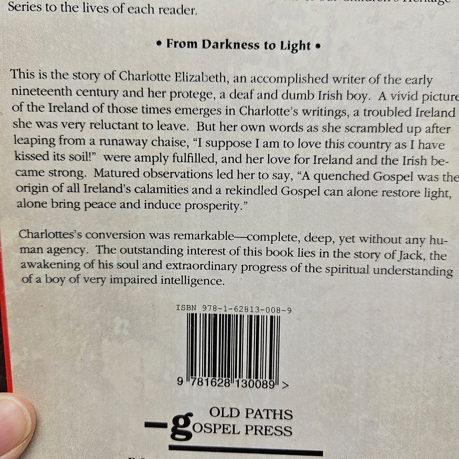 Old Paths Gospel from Darkness to Light Children’s Heritage Christian Alexander