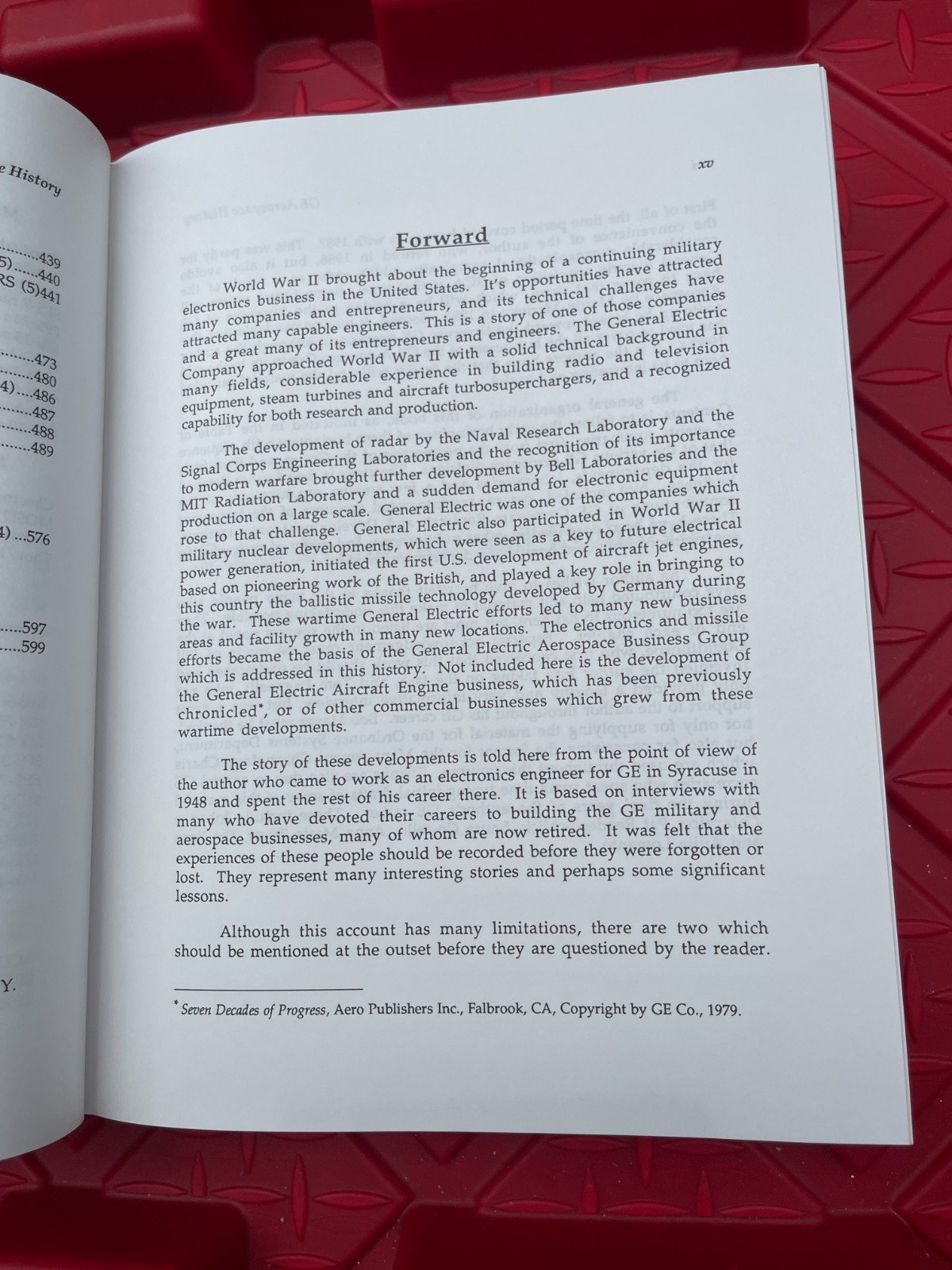 Progress in Defense & Space History Aerospace Group of the General Electric Book