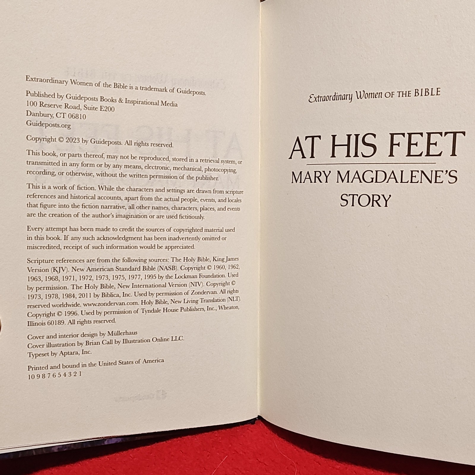 Roseanna M. White At His Feet Mary Magdalene’s Story HC Guideposts 2023 DJ