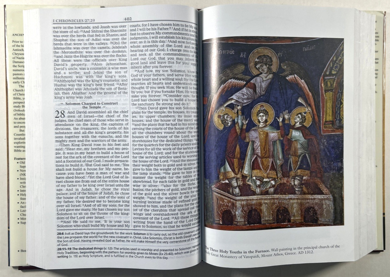 NKJV Orthodox Study Bible Hardcover NKJV (NT) St. Athanasius Septuagint (OT) VG