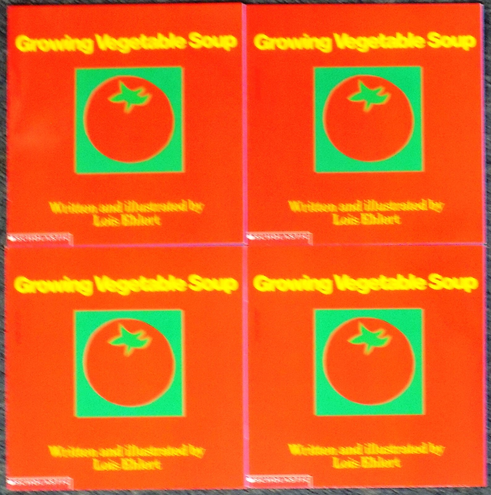 Set of 4: Growing Vegetable Soup by Lois Ehlert 1992 Trade Paperback