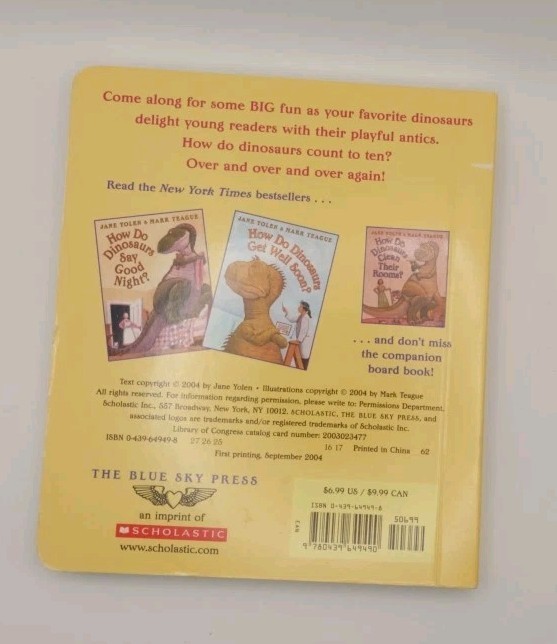 🦕 2 Board Books – How Do Dinosaurs Count to Ten & Noisy Dinosaurs