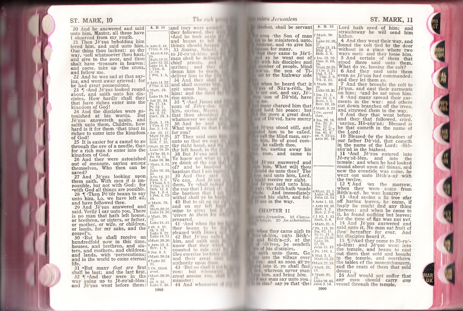HOLY BIBLE KJV,INTERNATIONAL SERIES SELF-PRONOUNCING,THUMB INDEXED LEATHER BOUND
