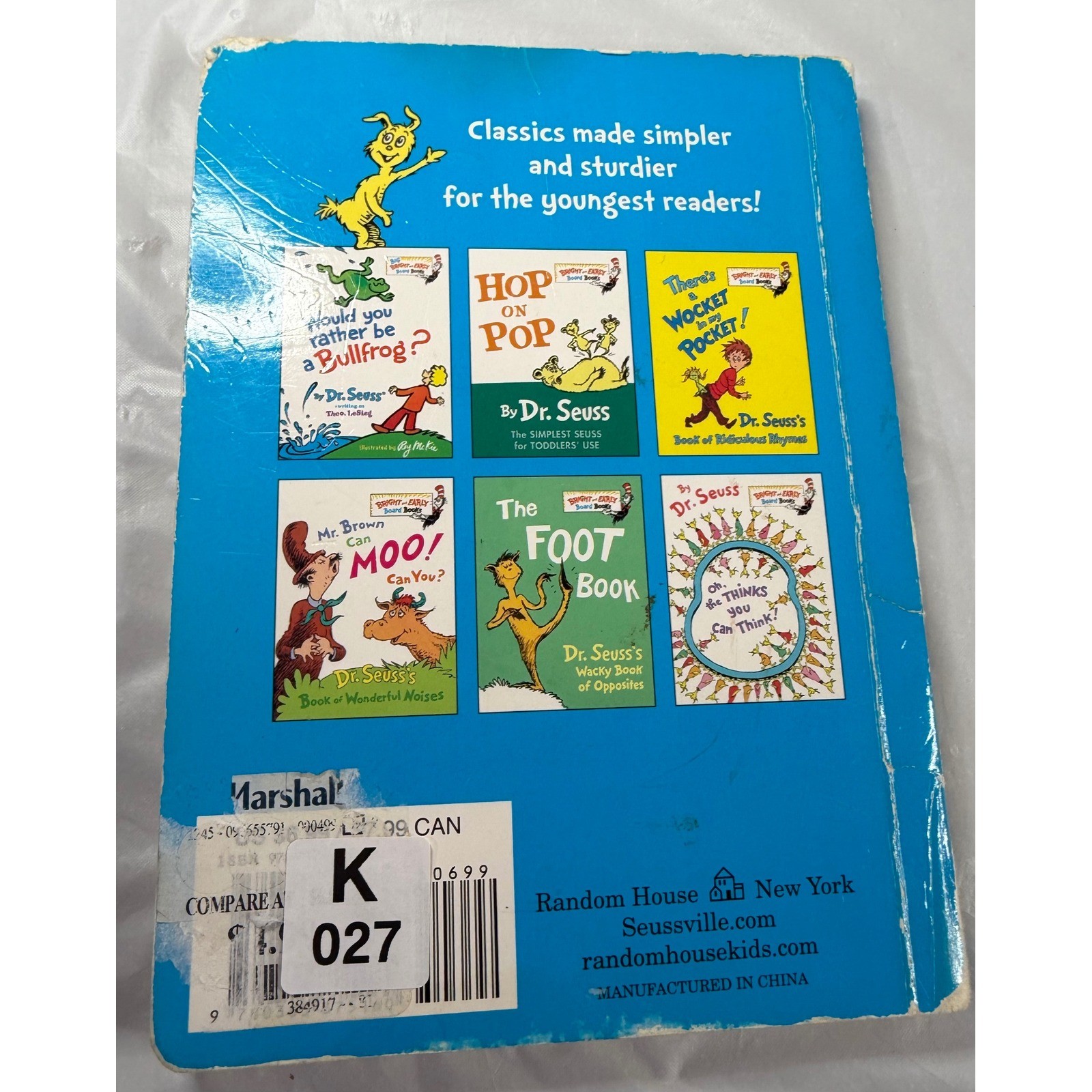 Dr Seuss ABC An Amazing Alphabet Book Big Bright Early Board Book Random House