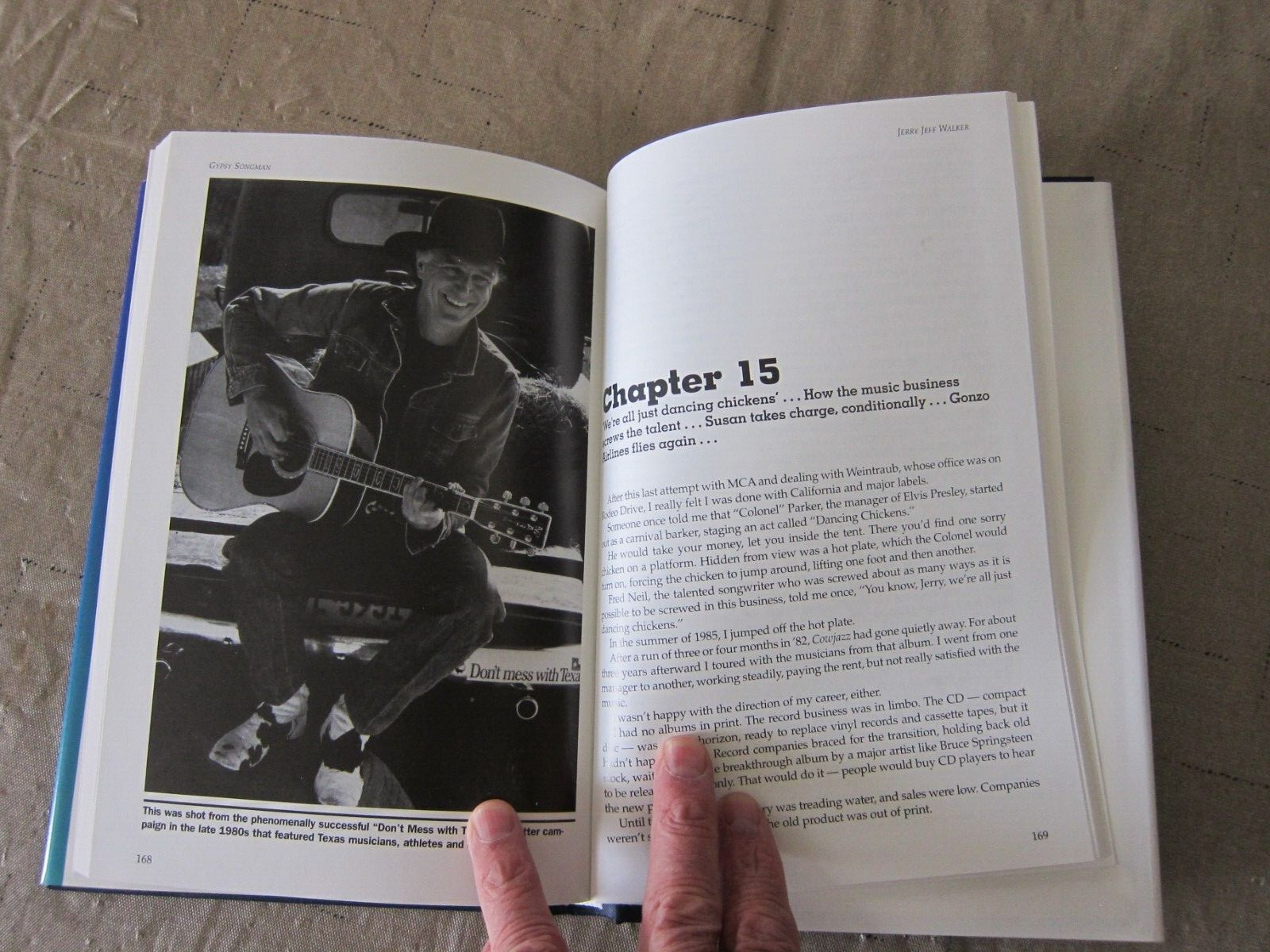 Gypsy Songman – Autobiography, Jerry Jeff Walker, Brand spanking new, never read