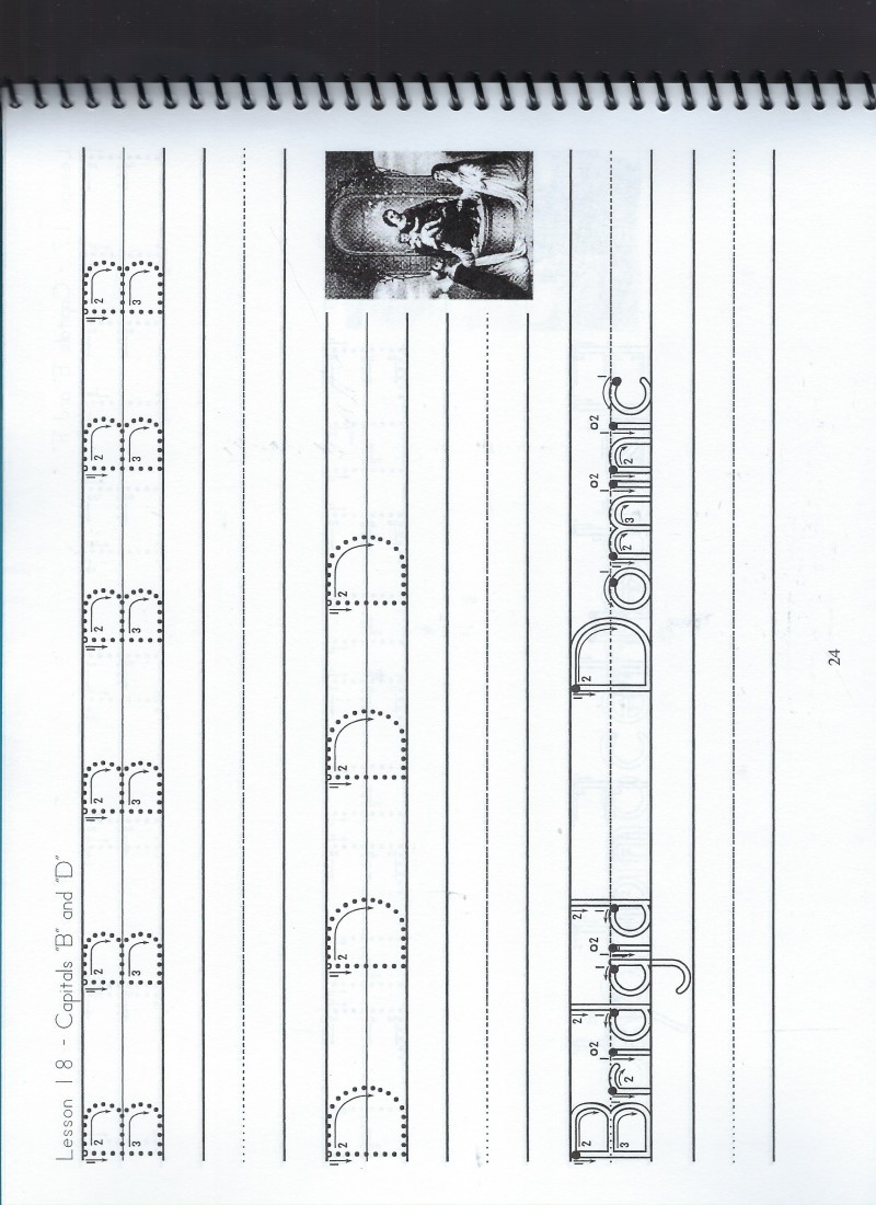 Catholic Penmanship Series Grade One Spiral-Bound NEW Book of 60 pages!