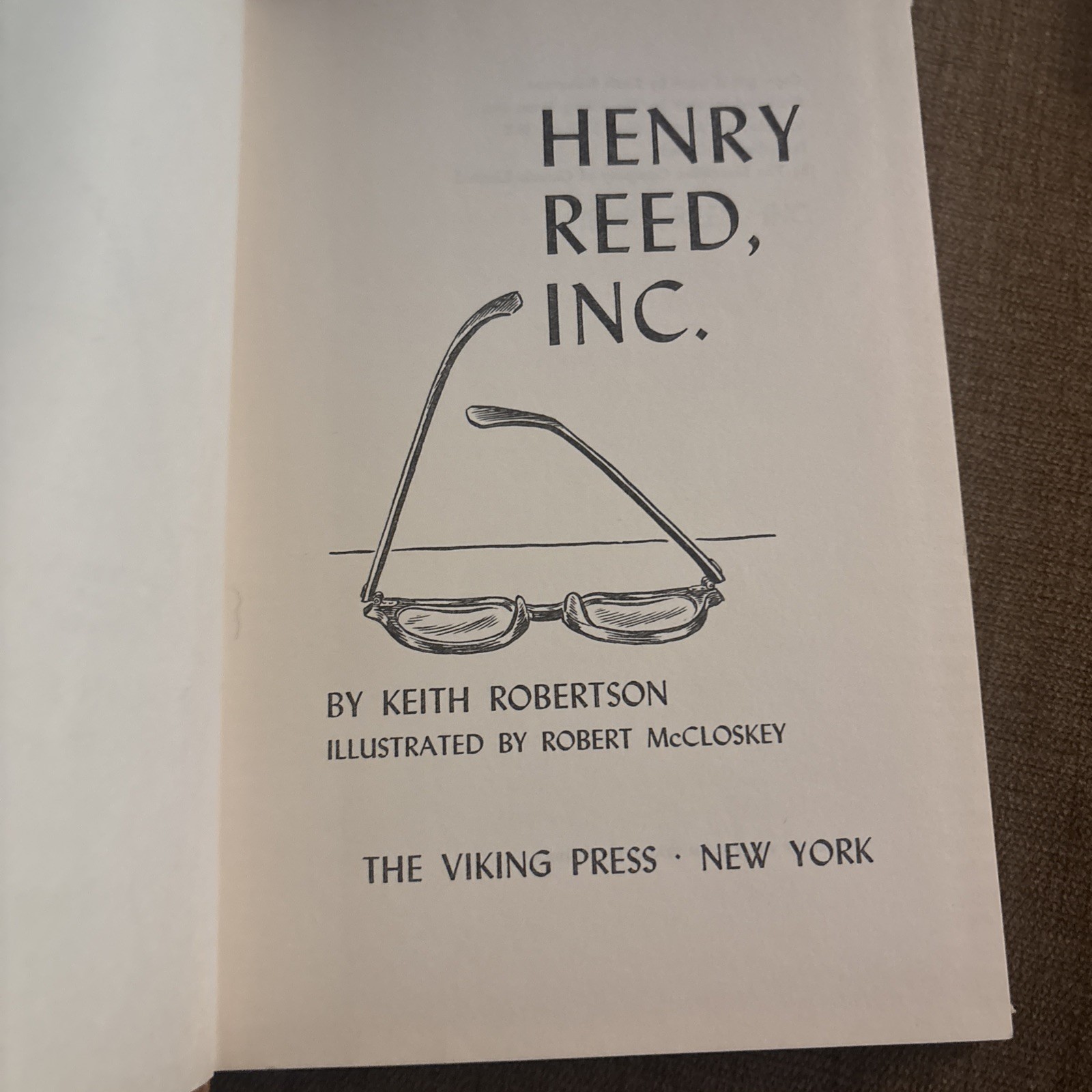Henry Reed, Inc. by Keith Robertson McCloskey Illustrated Book Club Ed HC/DJ