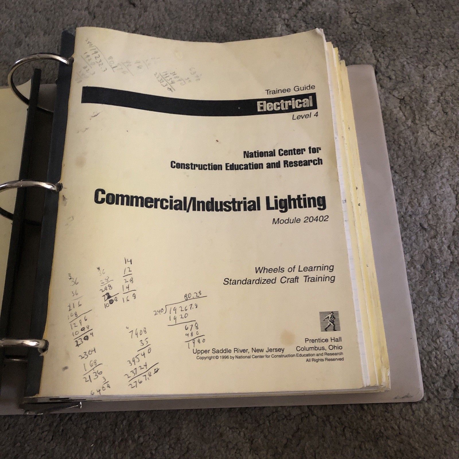 Electrical Trainee Guide by NCCER Staff (1996, Ringbound)