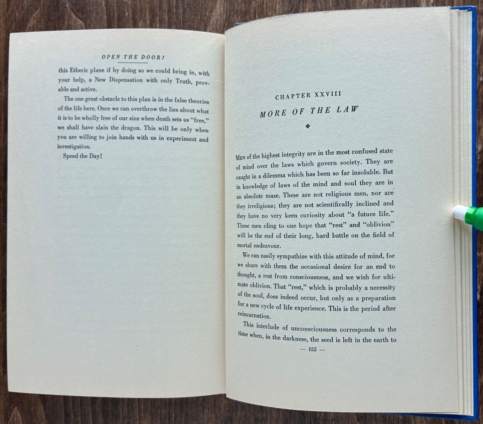 Open the Door! Wilfred Brandon 1938 (W. D. Gann Reading List) Philosophy HC/DJ