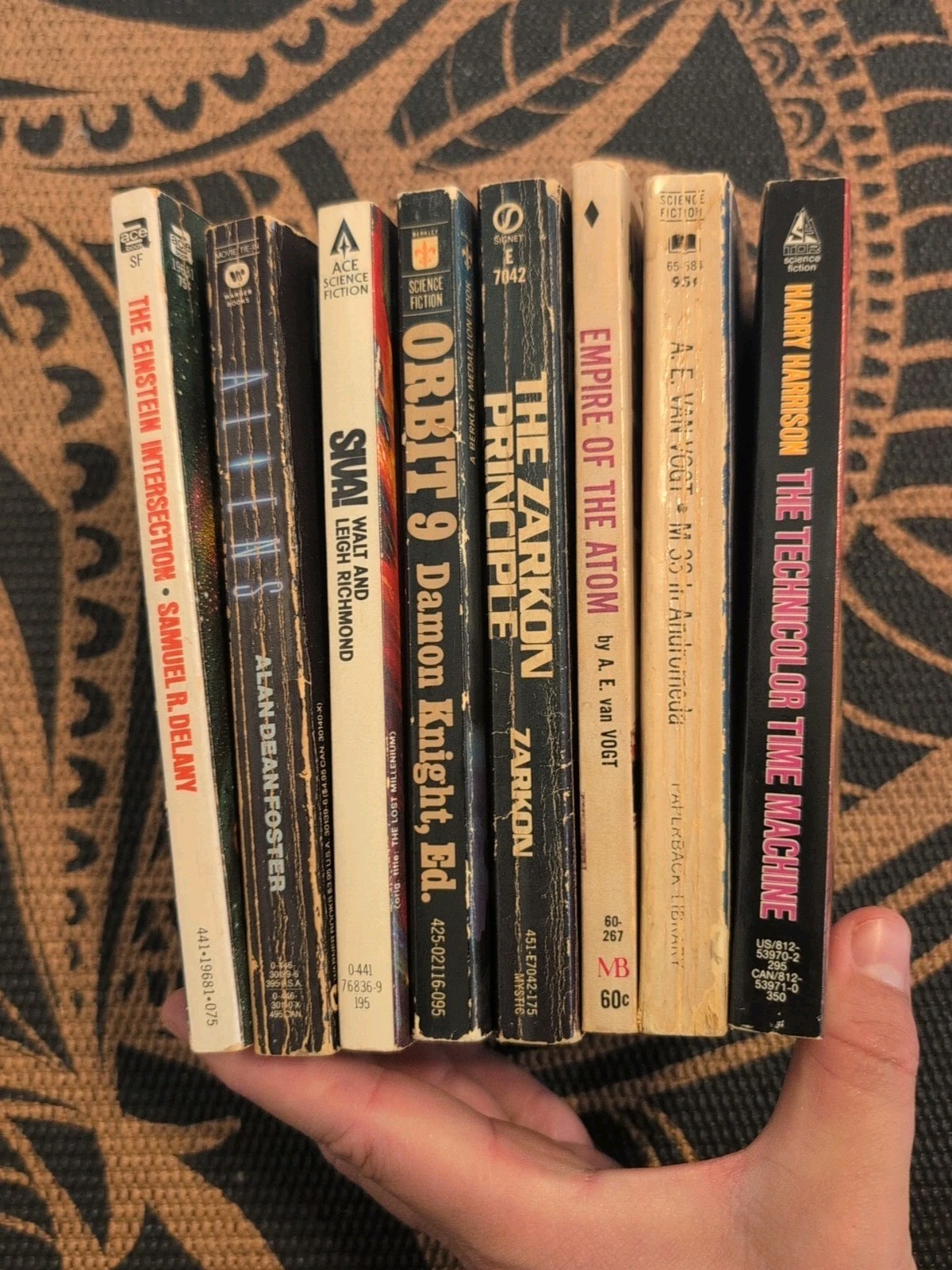 Assorted Sci Fi Book LOT of 8 – Delany, Knight, Foster, A.E. Van Vogt, Zarkon