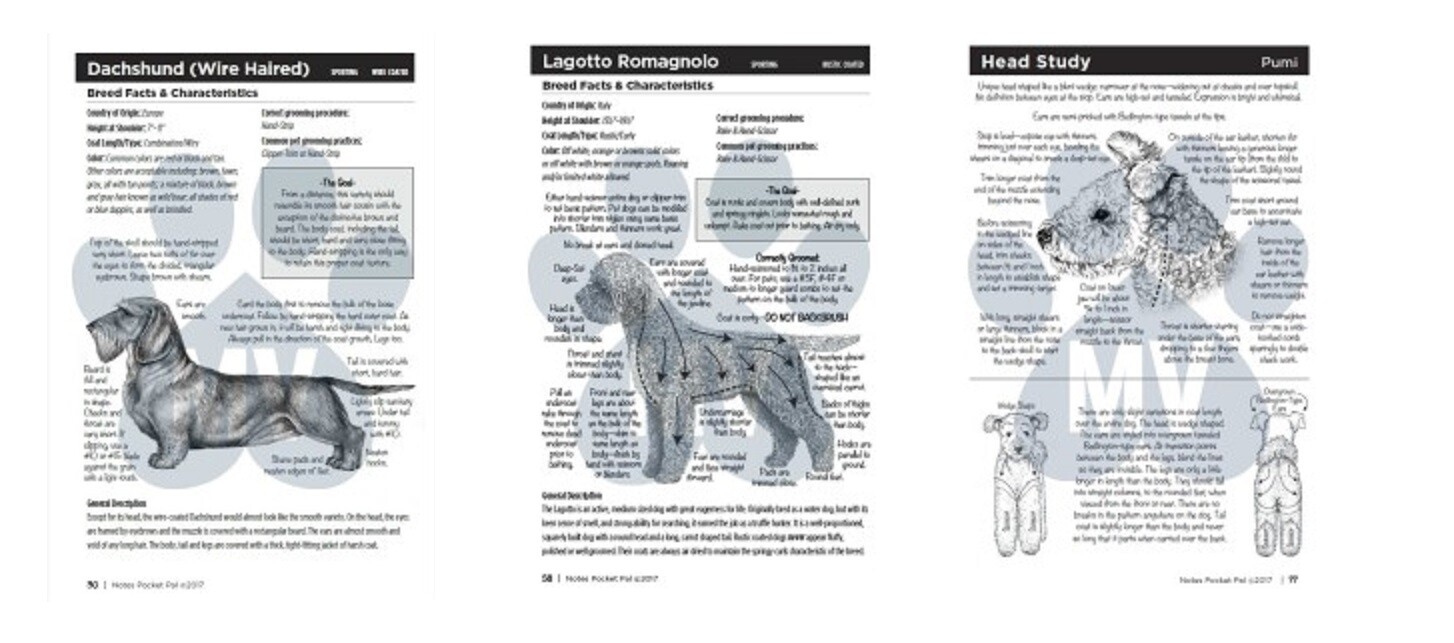 Pocket Pal Notes from the Grooming Table-Groomer how-to BOOK Second Edition 2